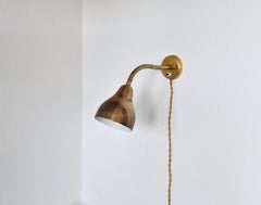 Danish Modern Brass Wall Lamp in the Style of Vilhelm Lauritzen, 1960s