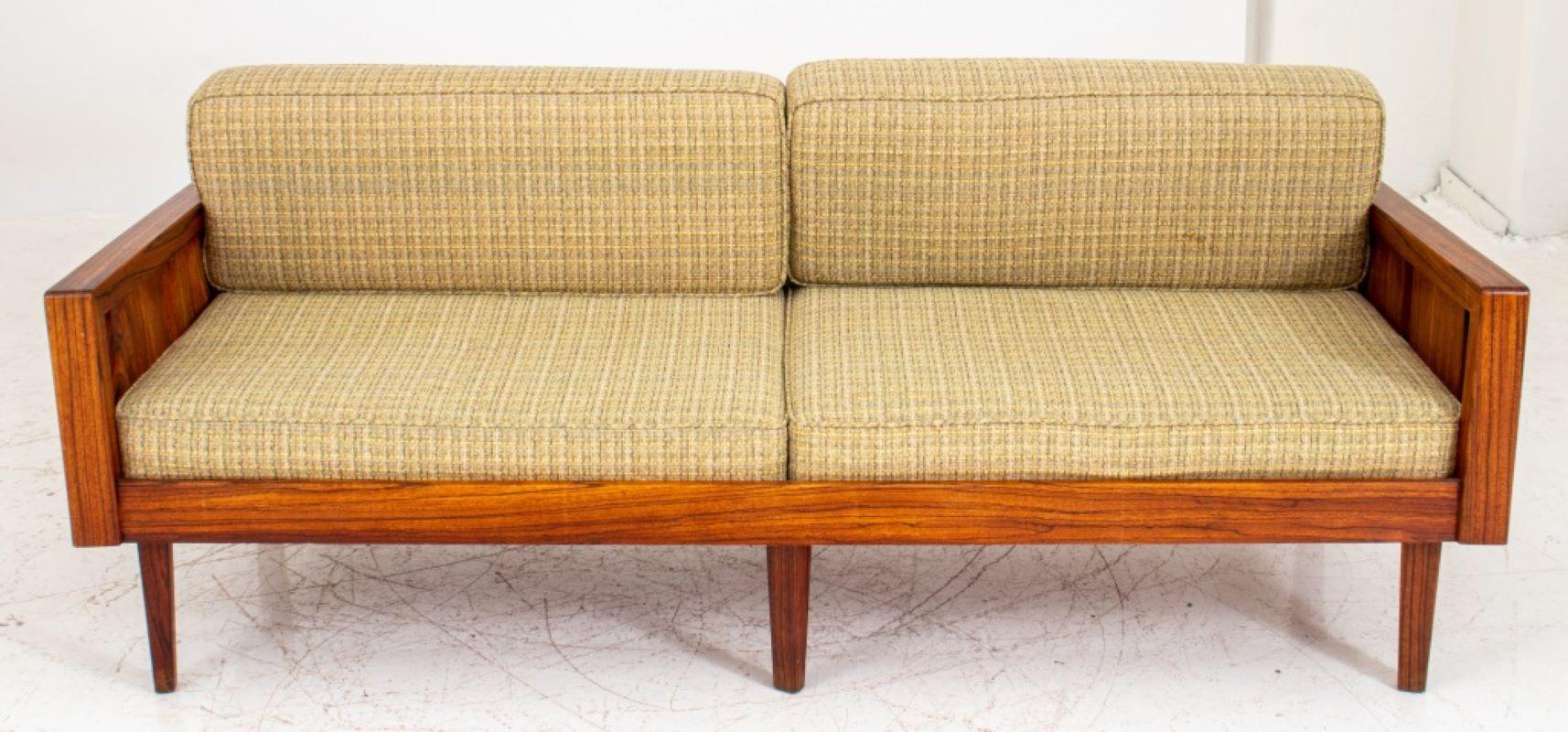 Danish Modern Brazilian Hardwood Daybed Sofa In Good Condition For Sale In New York, NY