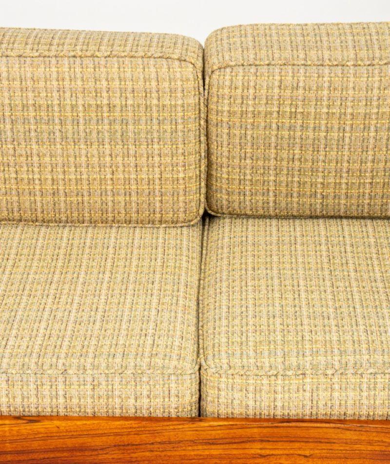 Bouclé Danish Modern Brazilian Hardwood Daybed Sofa For Sale