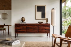 Danish Modern Brazilian Rosewood Credenza by Ib Kofod Larsen
