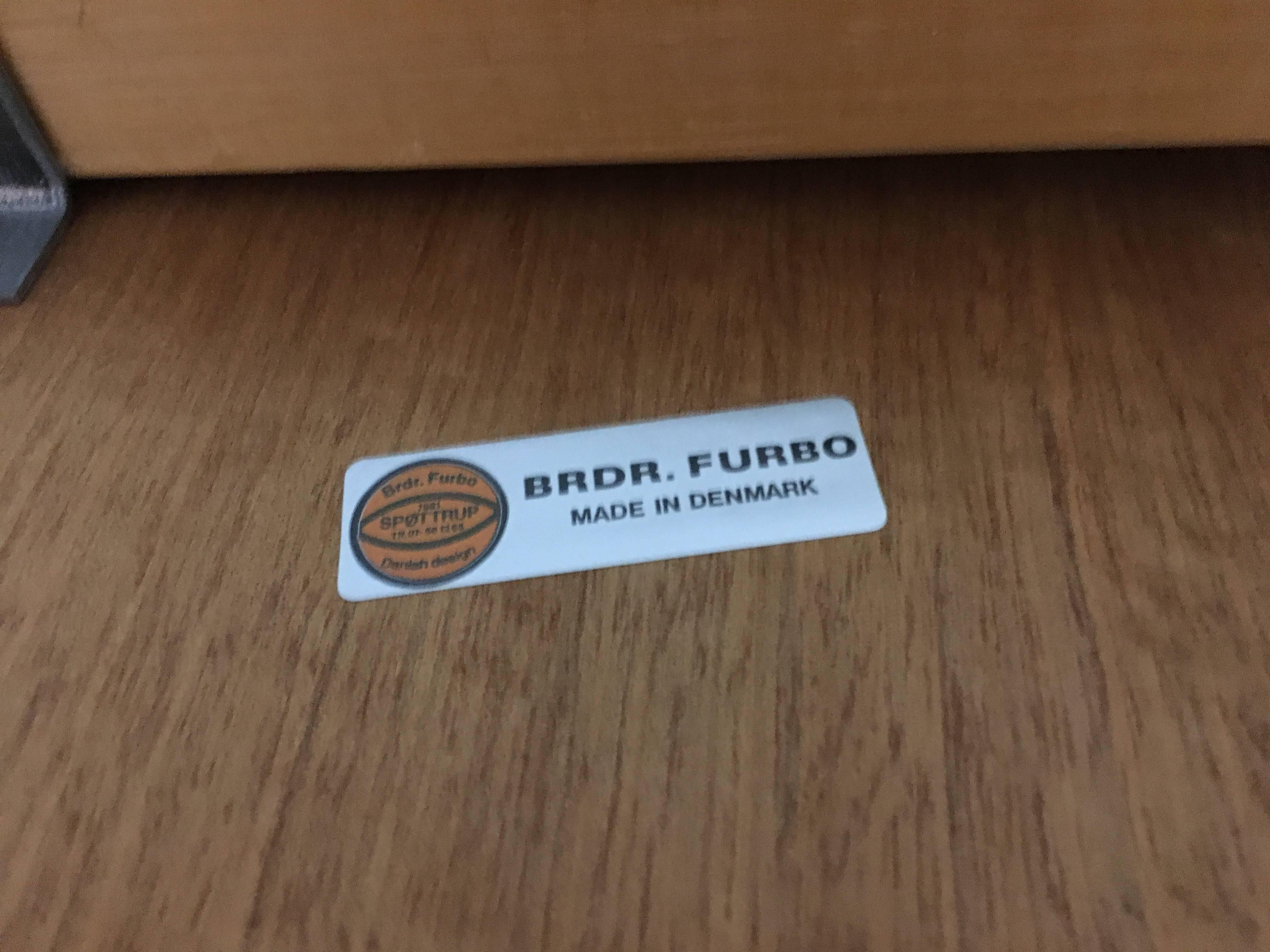Danish Modern BRDR Furbo Teak Extendable Dining Table 1