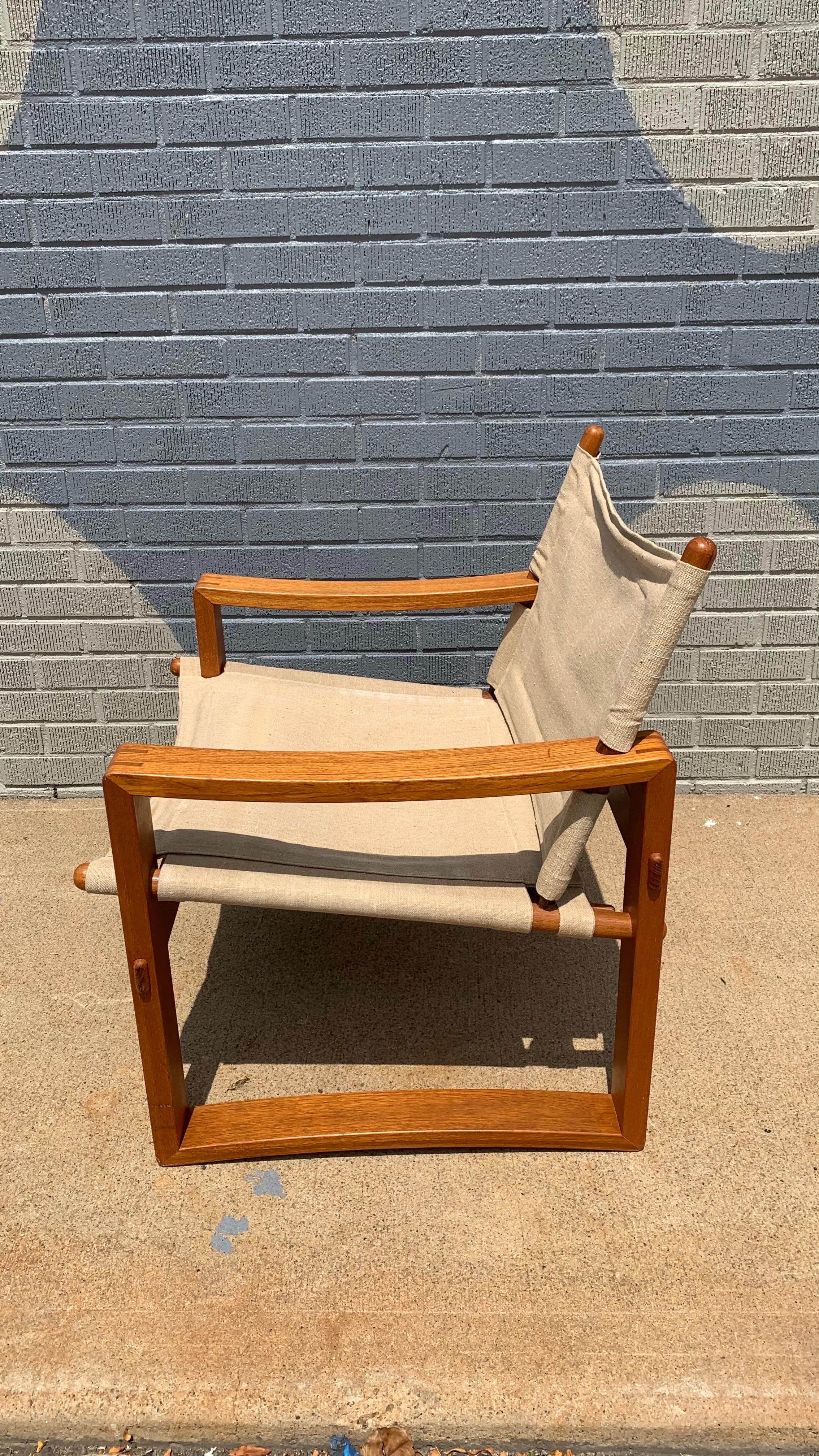 Chaise Safari moderne danoise de Børge Jensen Bon état - En vente à Wheat Ridge, CO