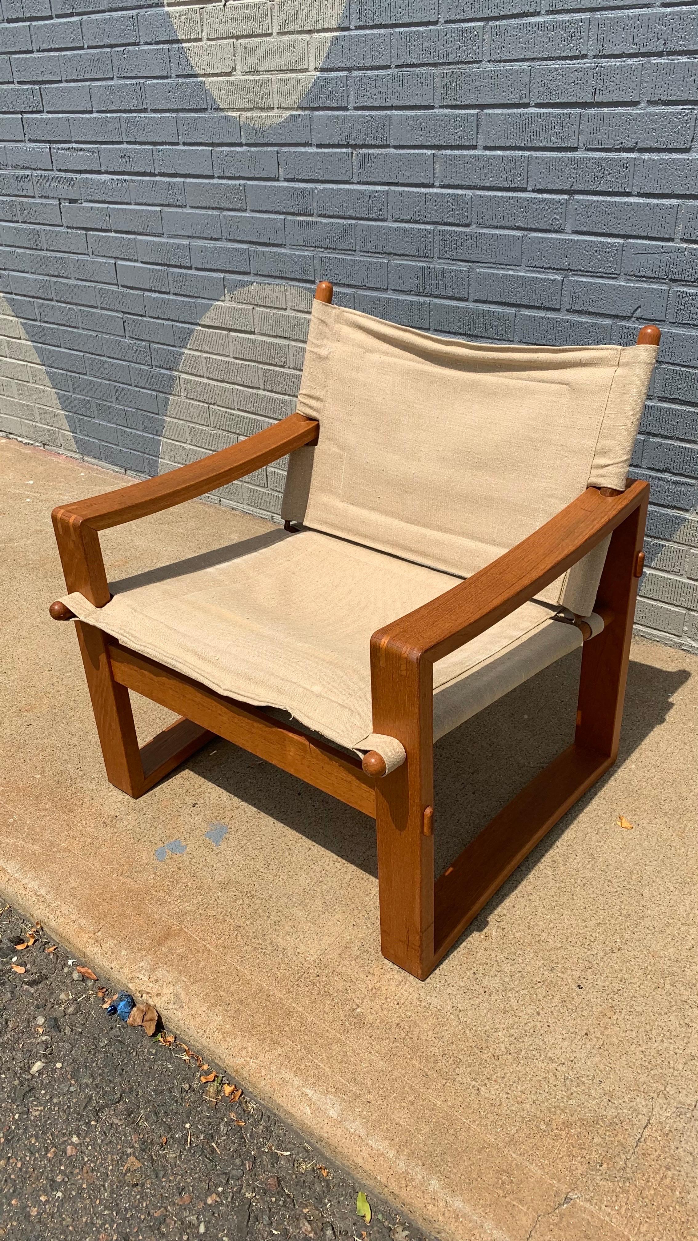 20ième siècle Chaise Safari moderne danoise de Børge Jensen en vente