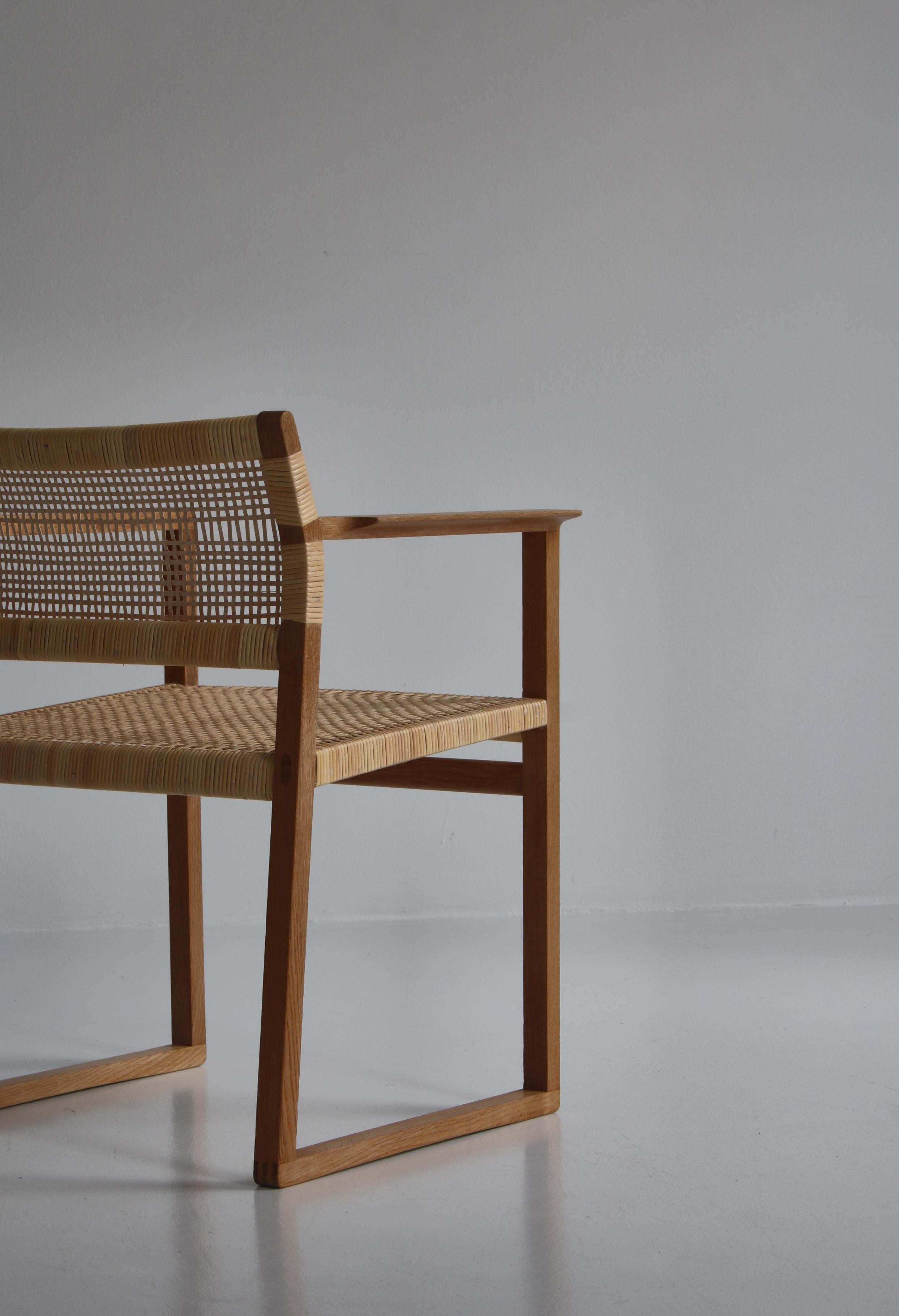 Milieu du XXe siècle Fauteuil moderne danois Brge Mogensen « BM62 » de P. Lauritsen & Sn, années 1950 en vente