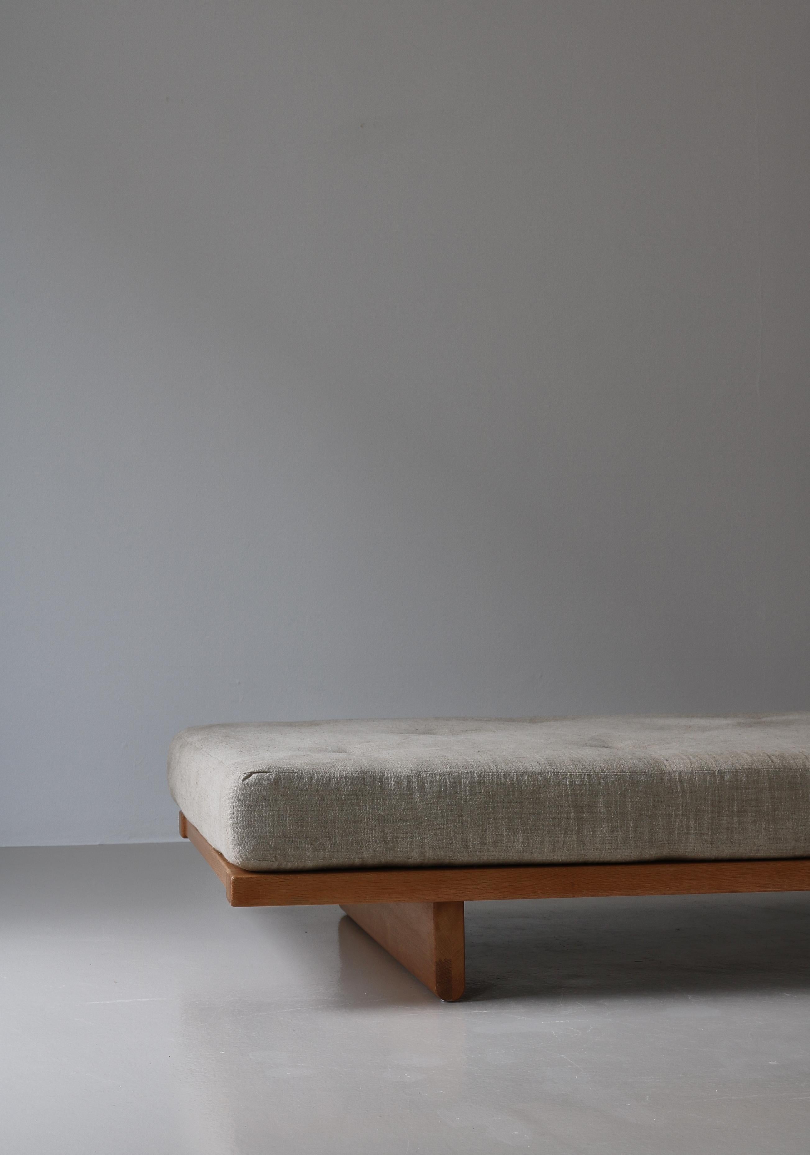 Danish Modern Børge Mogensen Daybed Model 4312 in Oak & Canvas Upholstery, 1960s 4