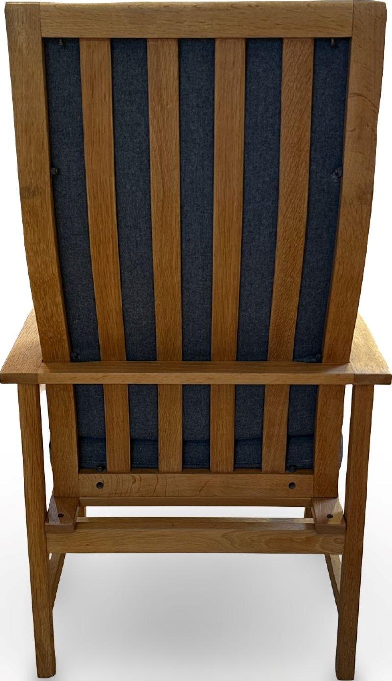 Dänische Moderne Børge Mogensen Oak Lounge Chair für Fredericia Stolefabrik, um 197 im Angebot 4