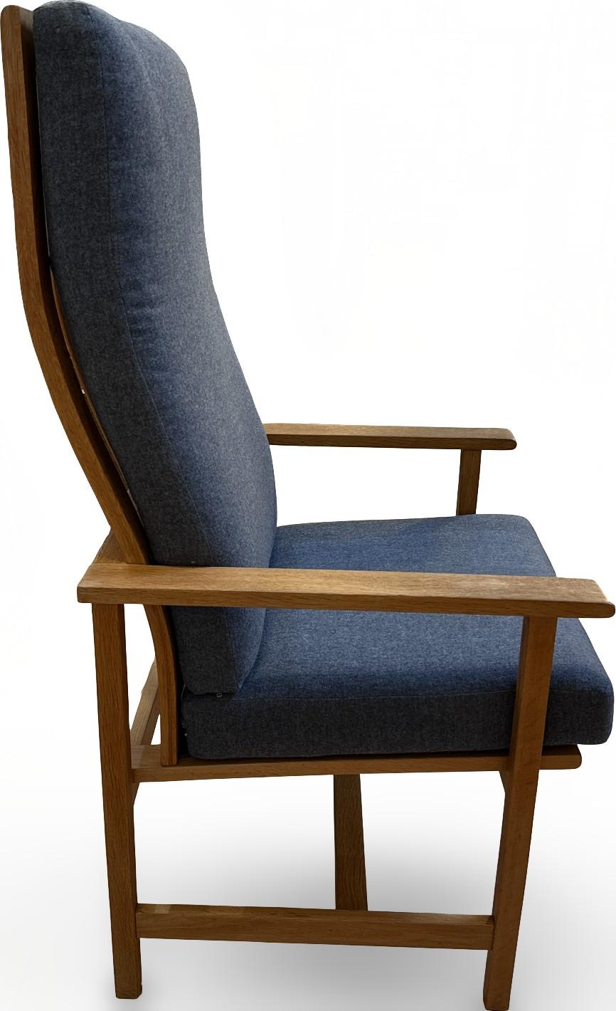 Dänische Moderne Børge Mogensen Oak Lounge Chair für Fredericia Stolefabrik, um 197 (Skandinavische Moderne) im Angebot