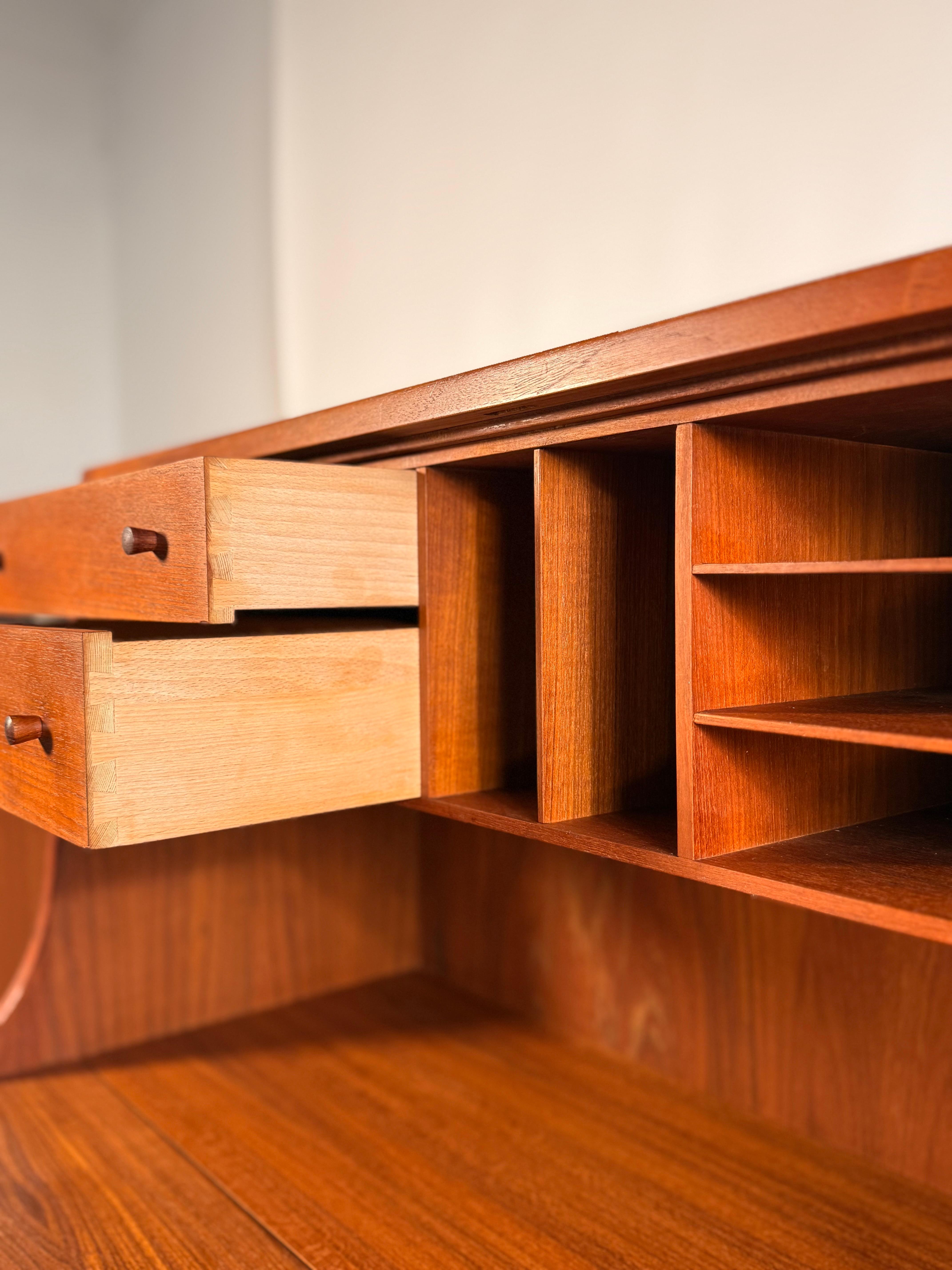 Danish Modern Børge Mogensen Teak Secretary Desk For Sale 2
