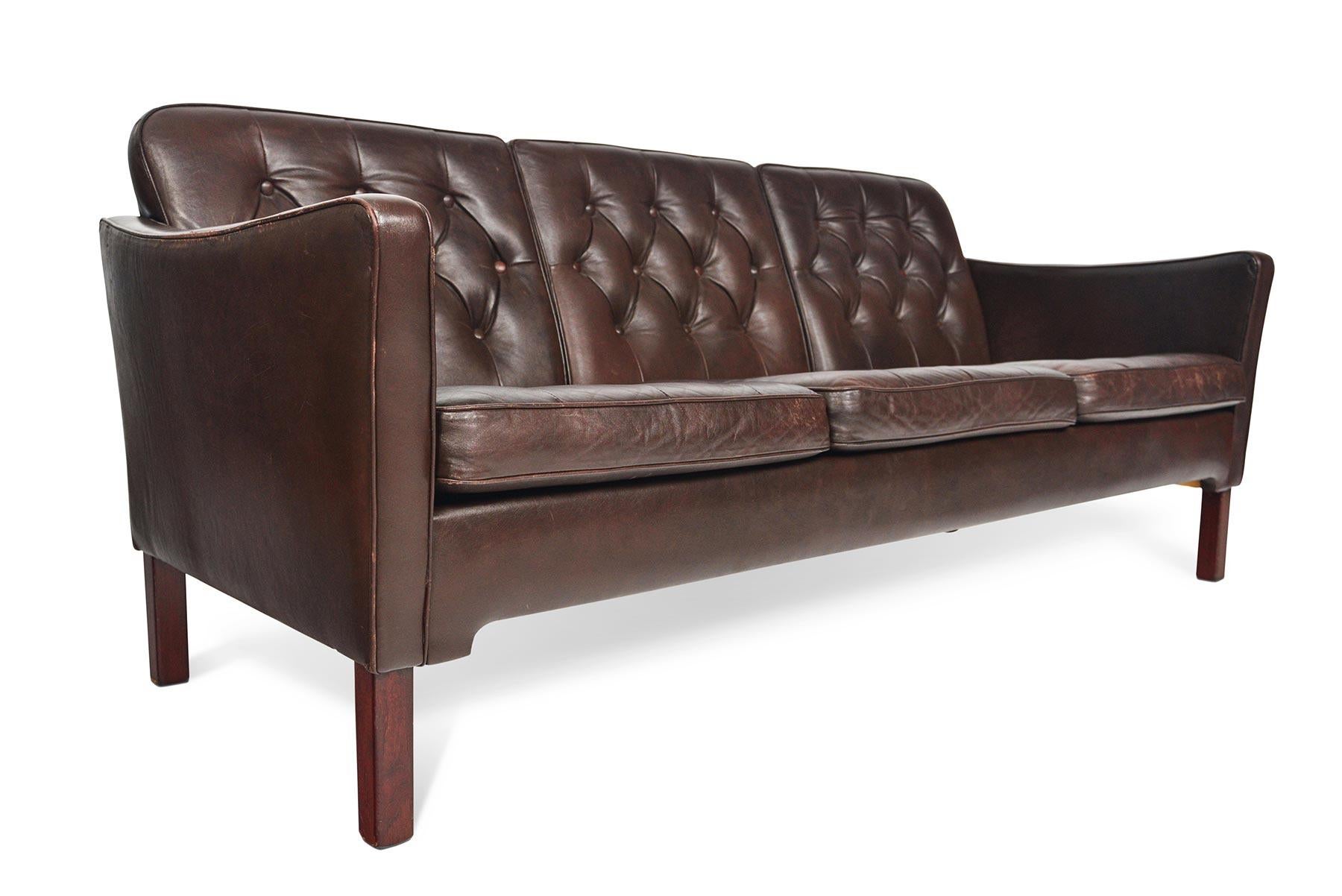 tufted leather sofa modern