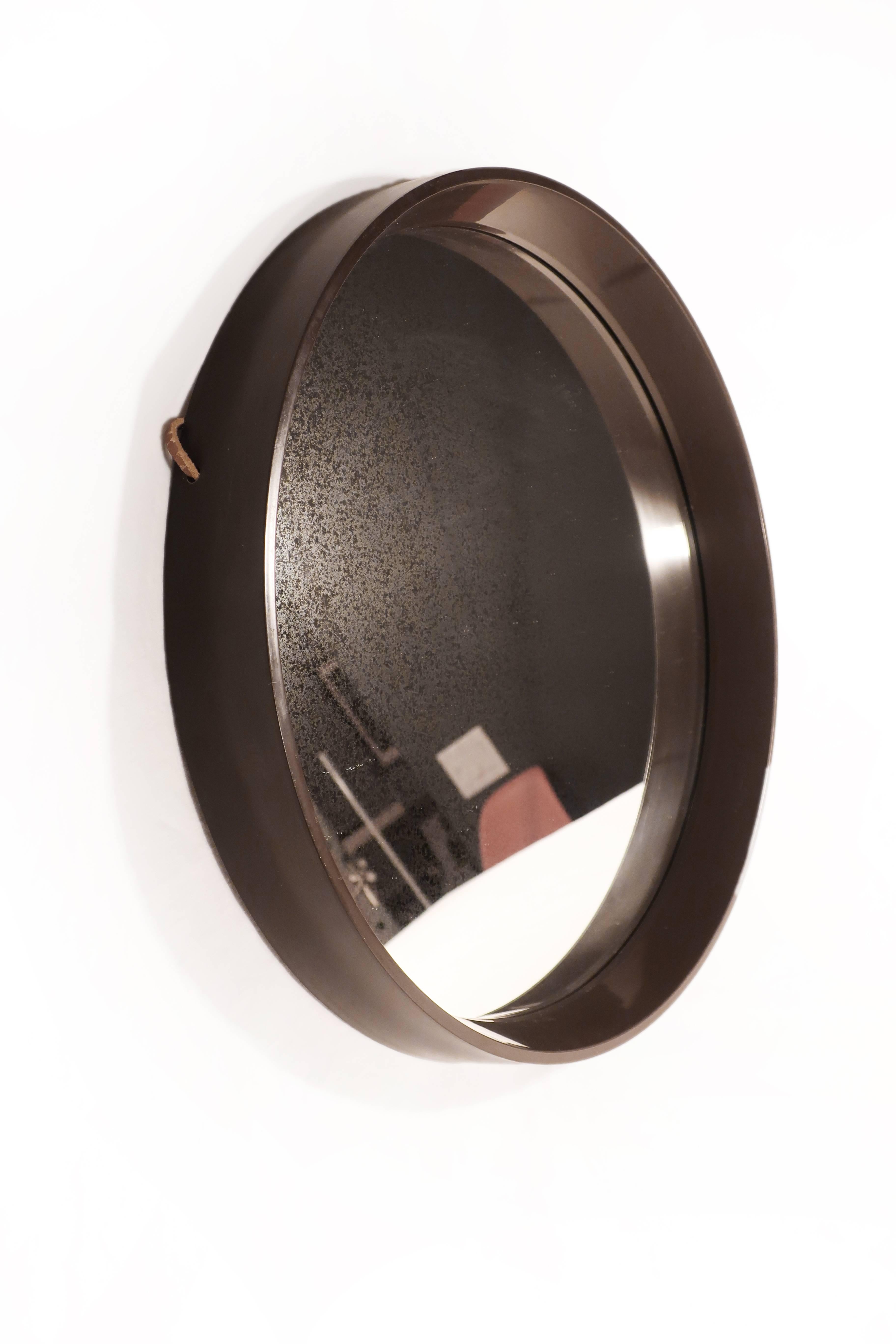 Danish Modern Brown Mirror 1