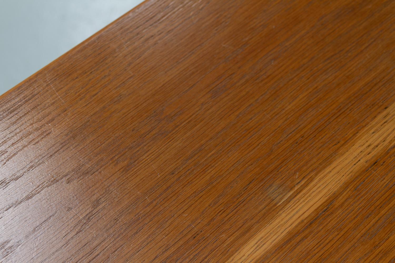 Danish Modern Brutalist Low Sideboard in Oak. 1950s. 10