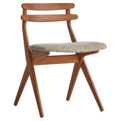 Danish Modern Cabinetmaker "Scissor" Side Chair in Oak by Poul Volther, 1957
