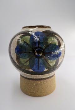 Vase en céramique organique moderne de forme douce Noomi Backhausen, 1969