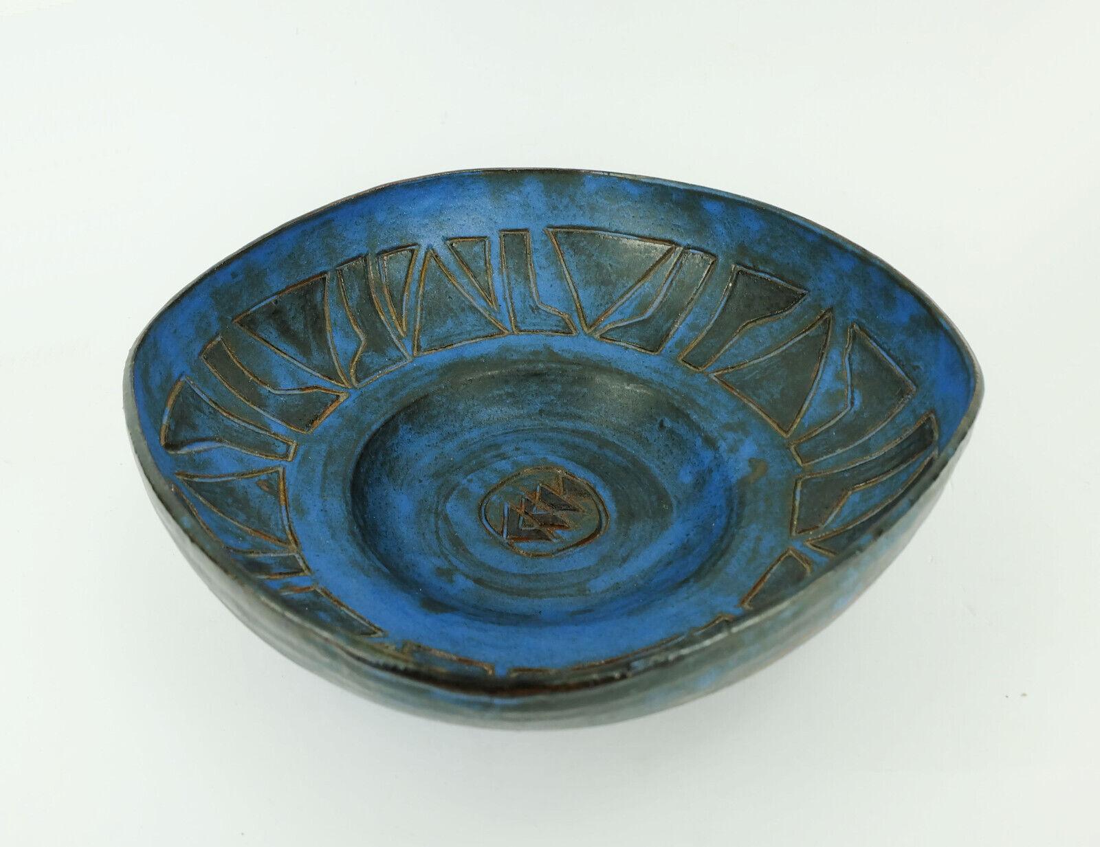 Mid-20th Century Danish Modern Ceramic Bowl Studio Pottery Conny Walther Denmark 1960s For Sale