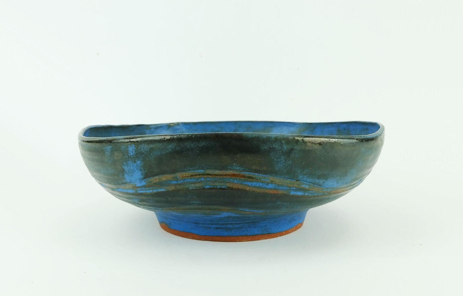Danish Modern Ceramic Bowl Studio Pottery Conny Walther Denmark 1960s For Sale 2