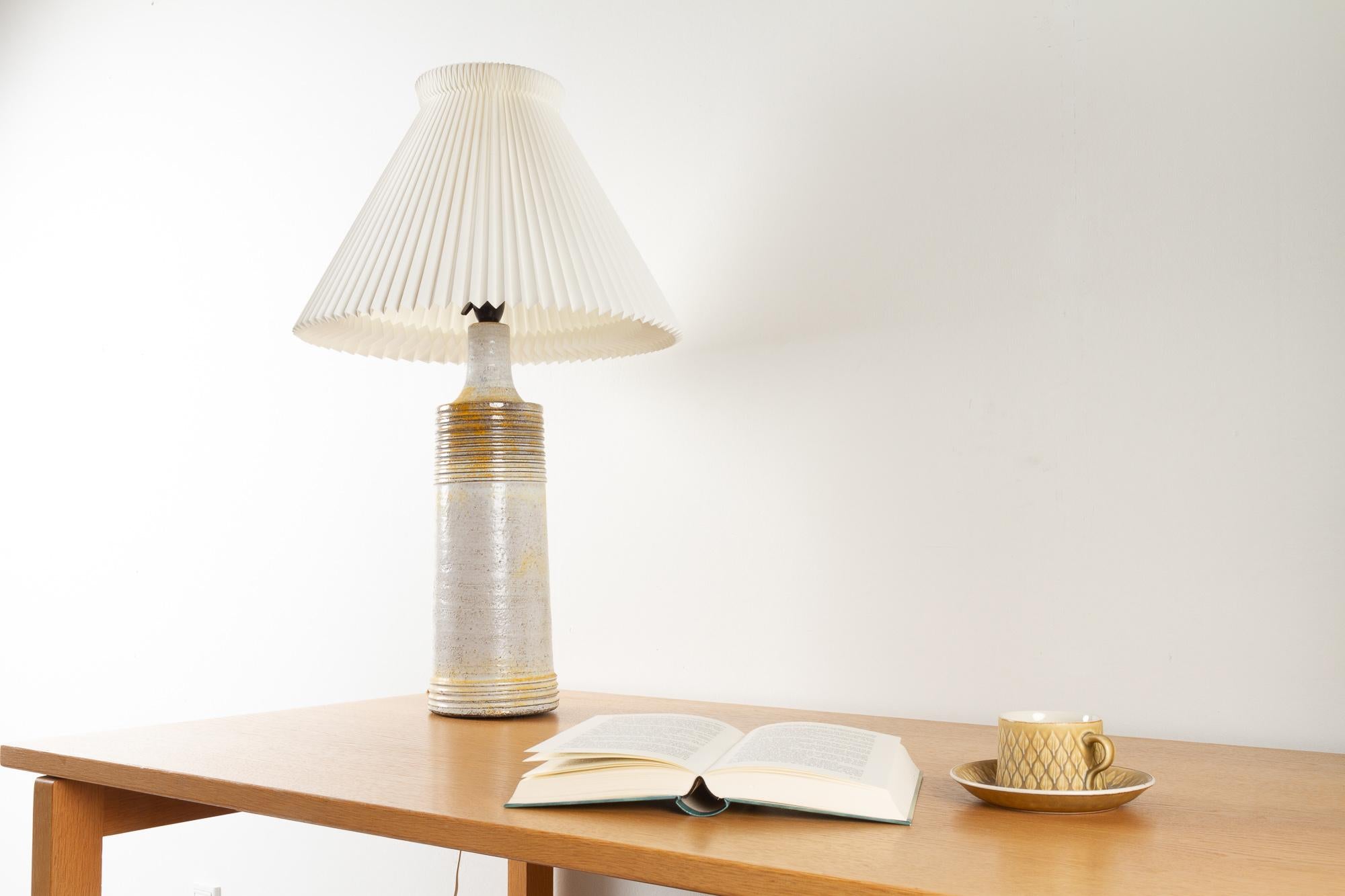 Danish Modern Ceramic Frimann Table Lamp, 1970s For Sale 8