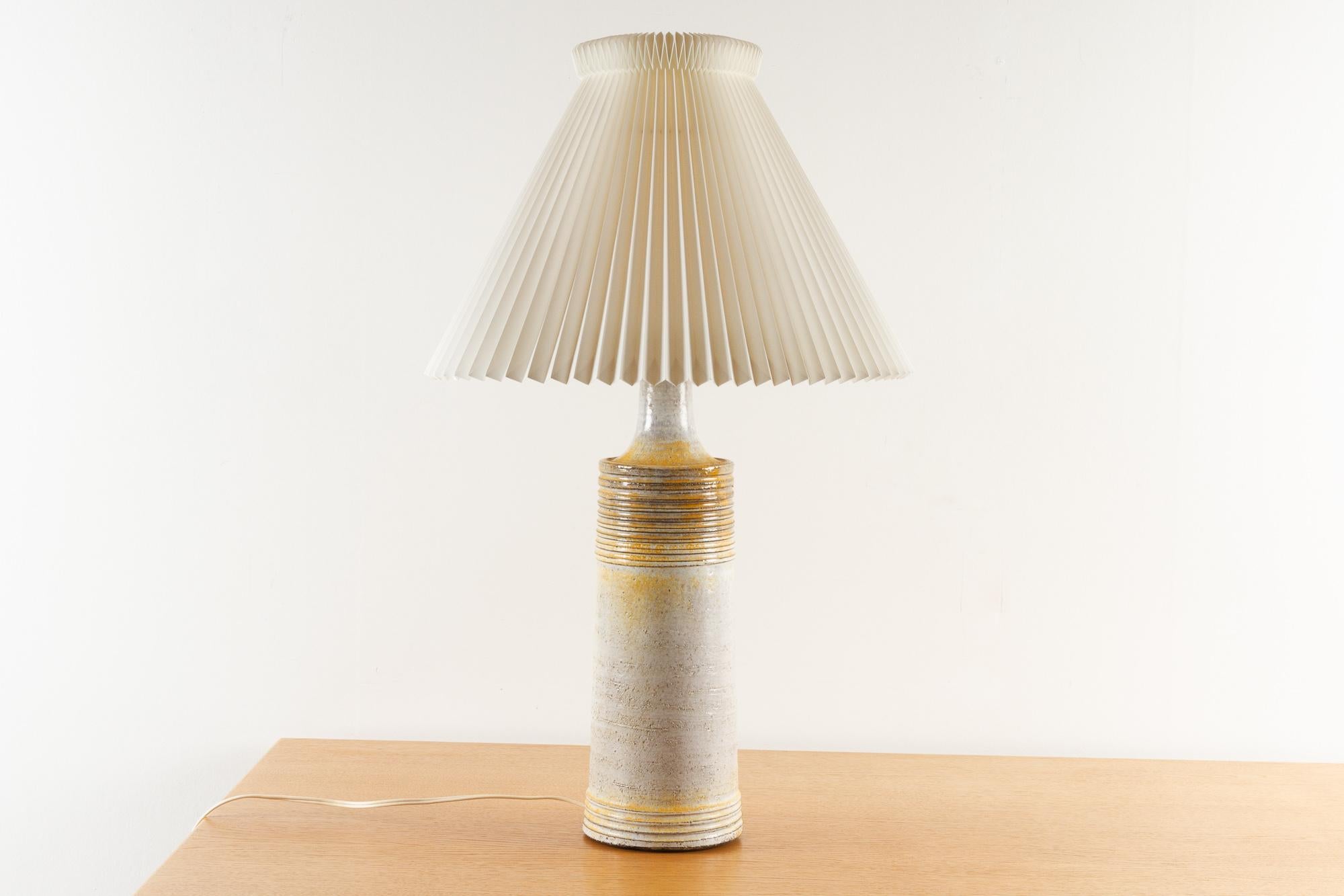 Scandinavian Modern Danish Modern Ceramic Frimann Table Lamp, 1970s For Sale