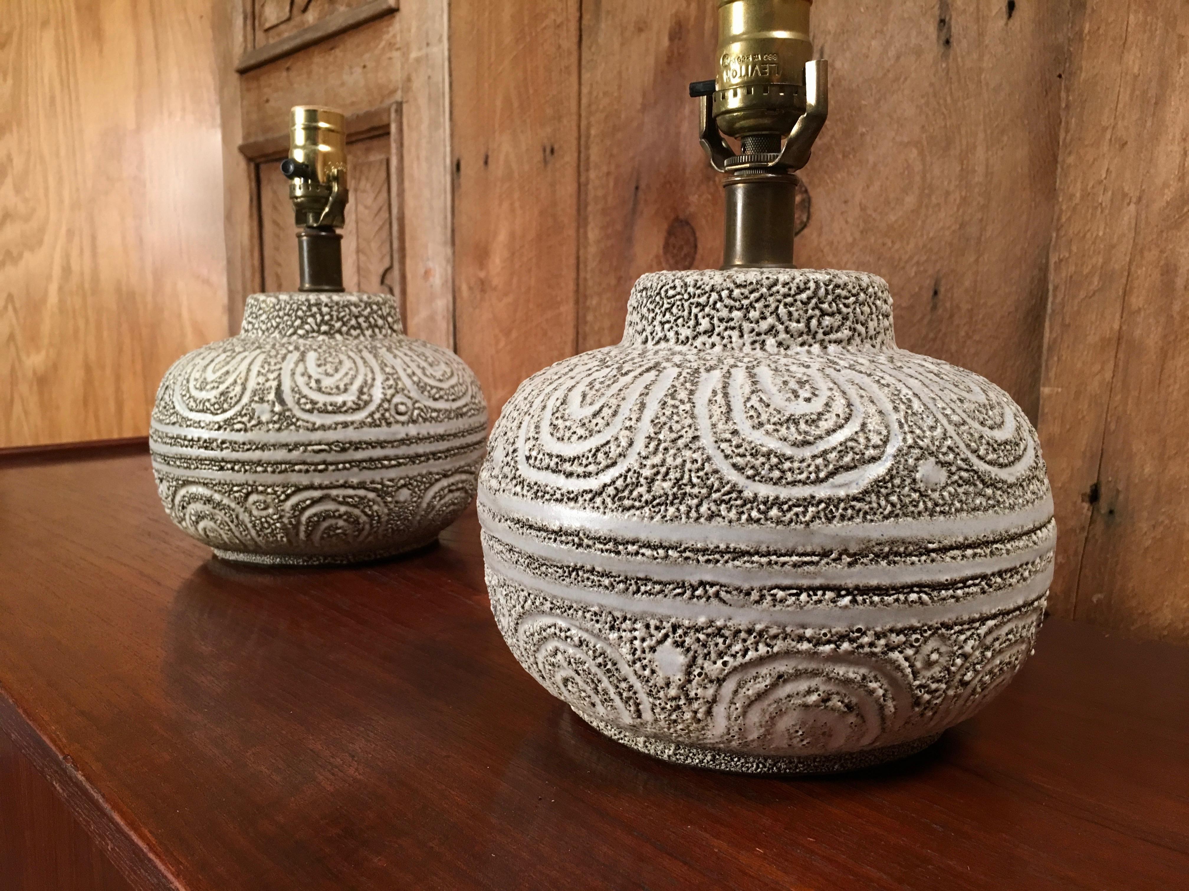 Scandinavian Modern Danish Modern Ceramic Lamps