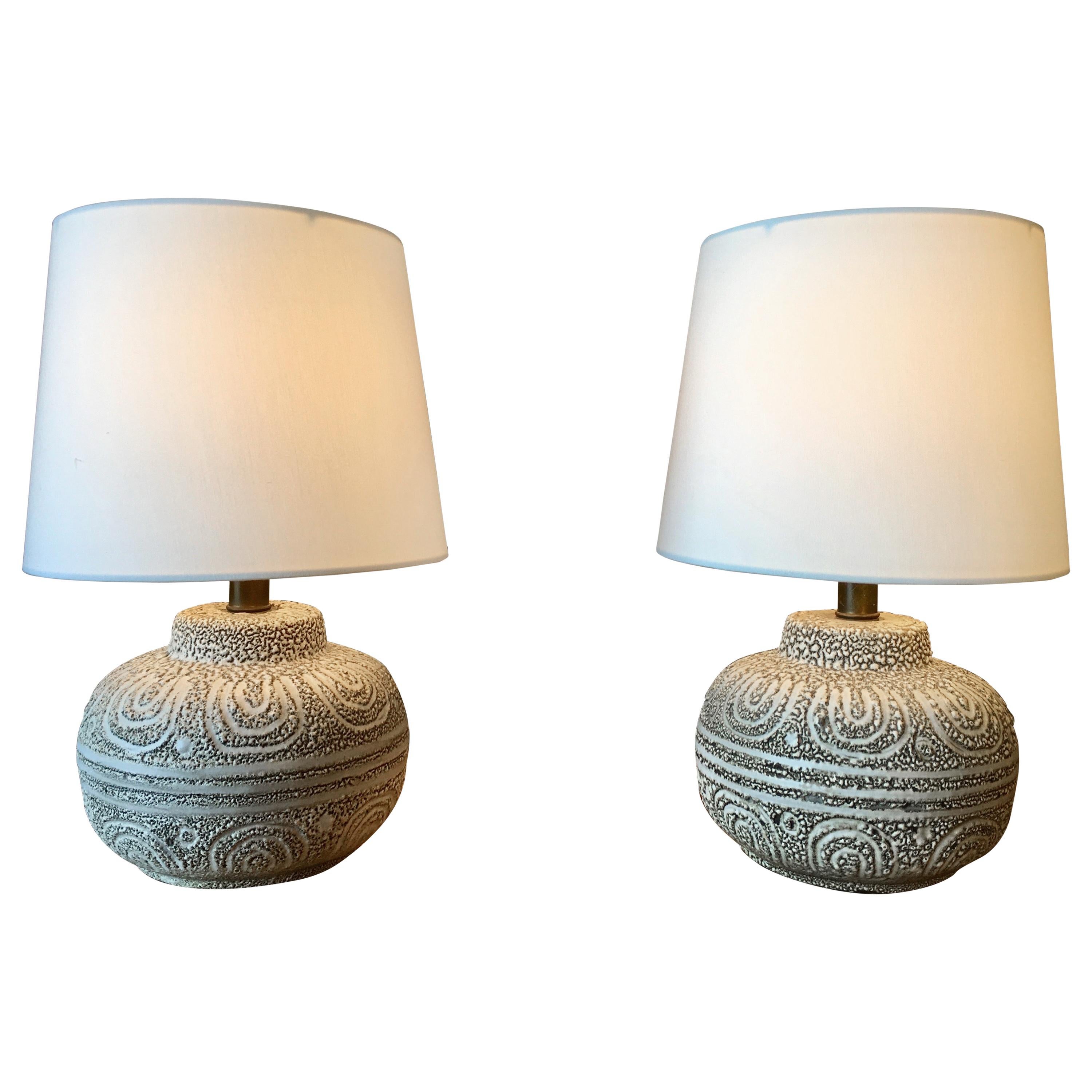 Danish Modern Ceramic Lamps