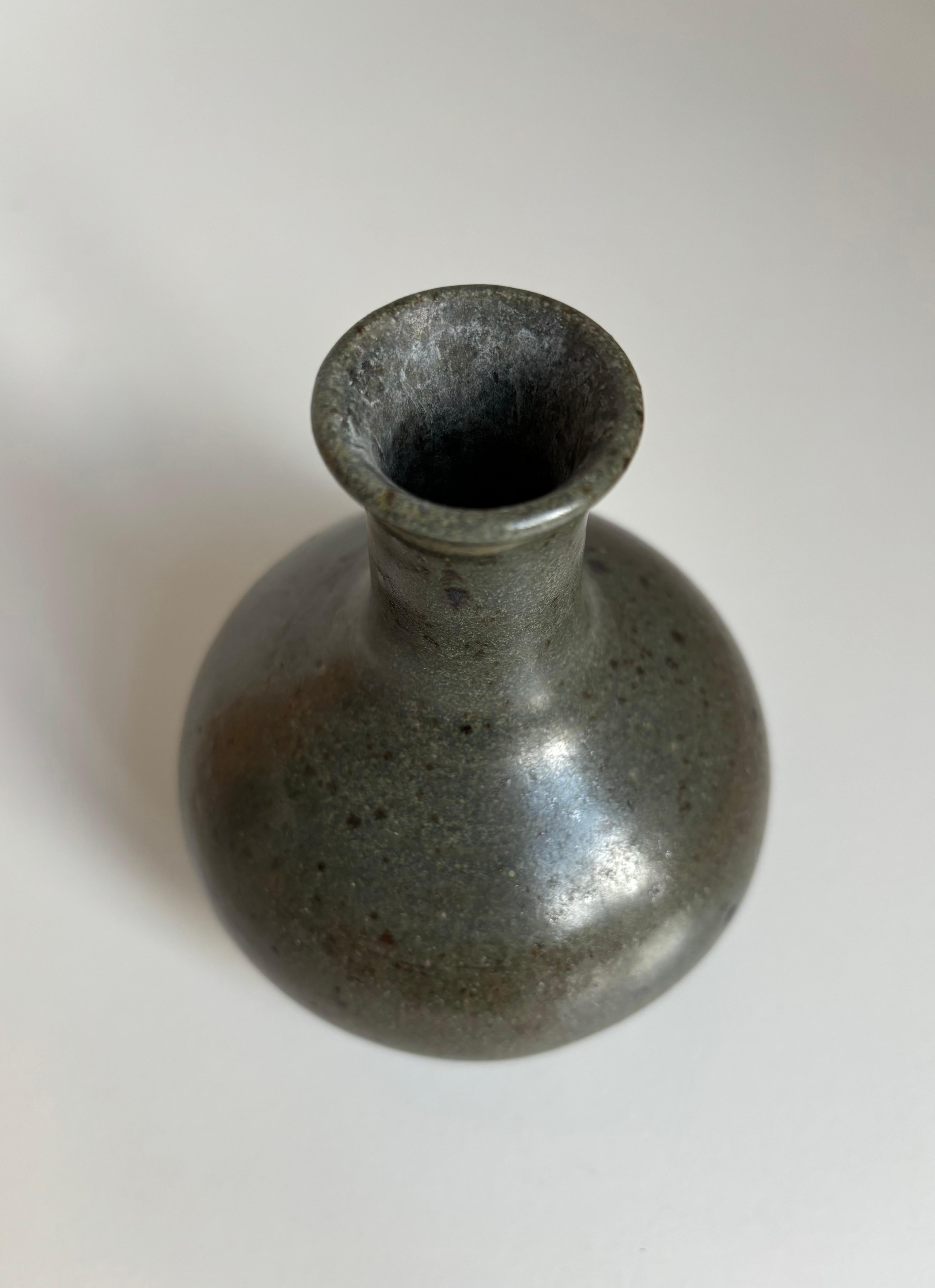 Smaltato Vaso moderno danese in ceramica con smalto maculato, anni '60 in vendita