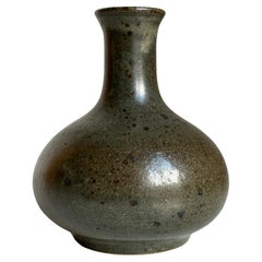 Danish Modern Ceramic Spotted Glaze Vase, 1960s