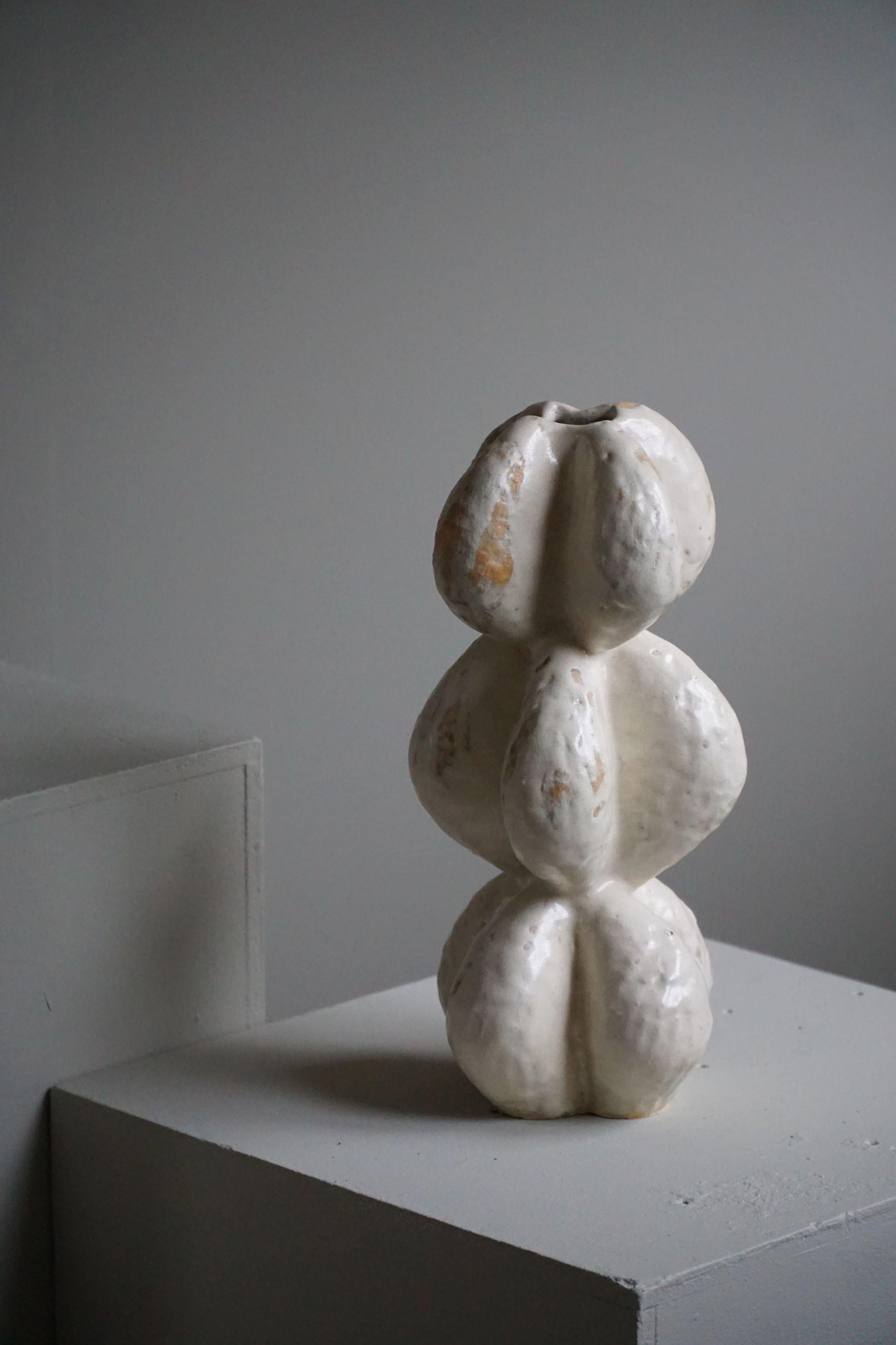 Danish Modern, Ceramic, Stoneware Vase by Danish Artist Ole Victor, 2022 4