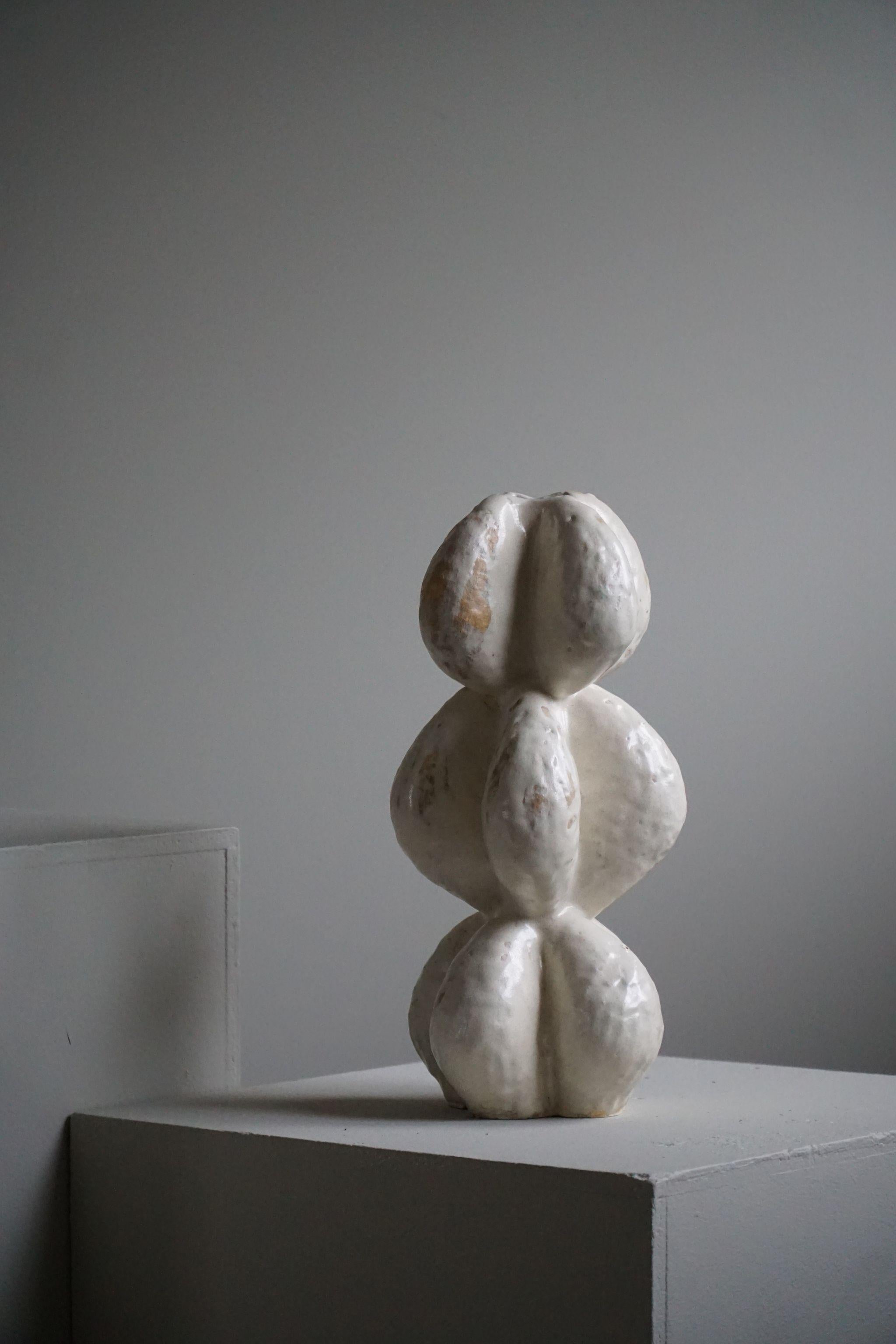 Danish Modern, Ceramic, Stoneware Vase by Danish Artist Ole Victor, 2022 5