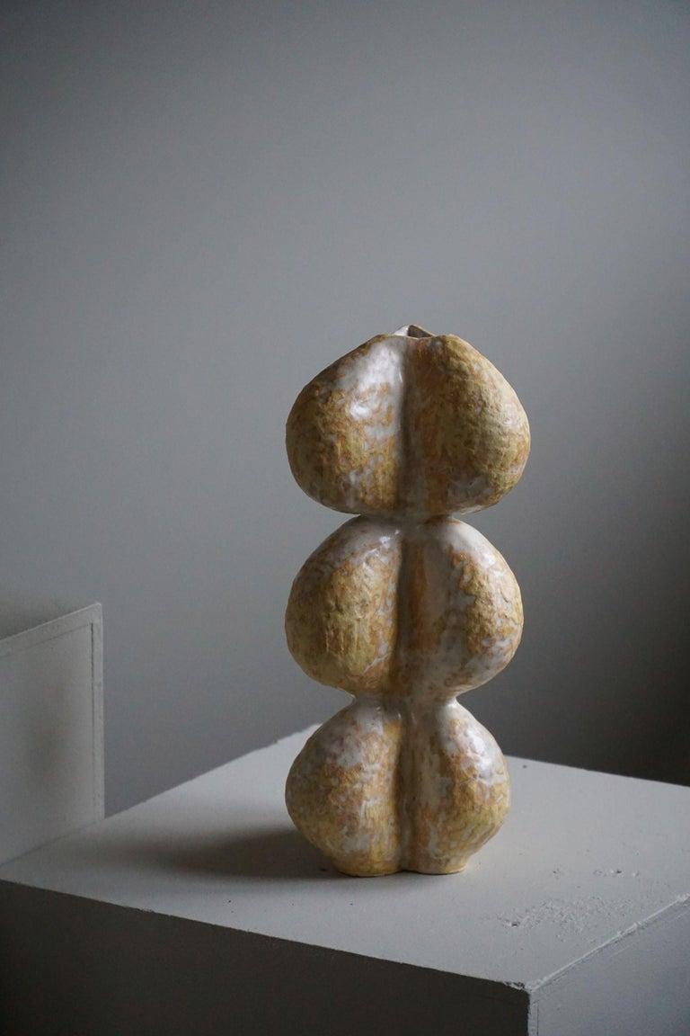 Danish Modern, Ceramic, Stoneware Vase by Danish Artist Ole Victor, 2022 For Sale 6