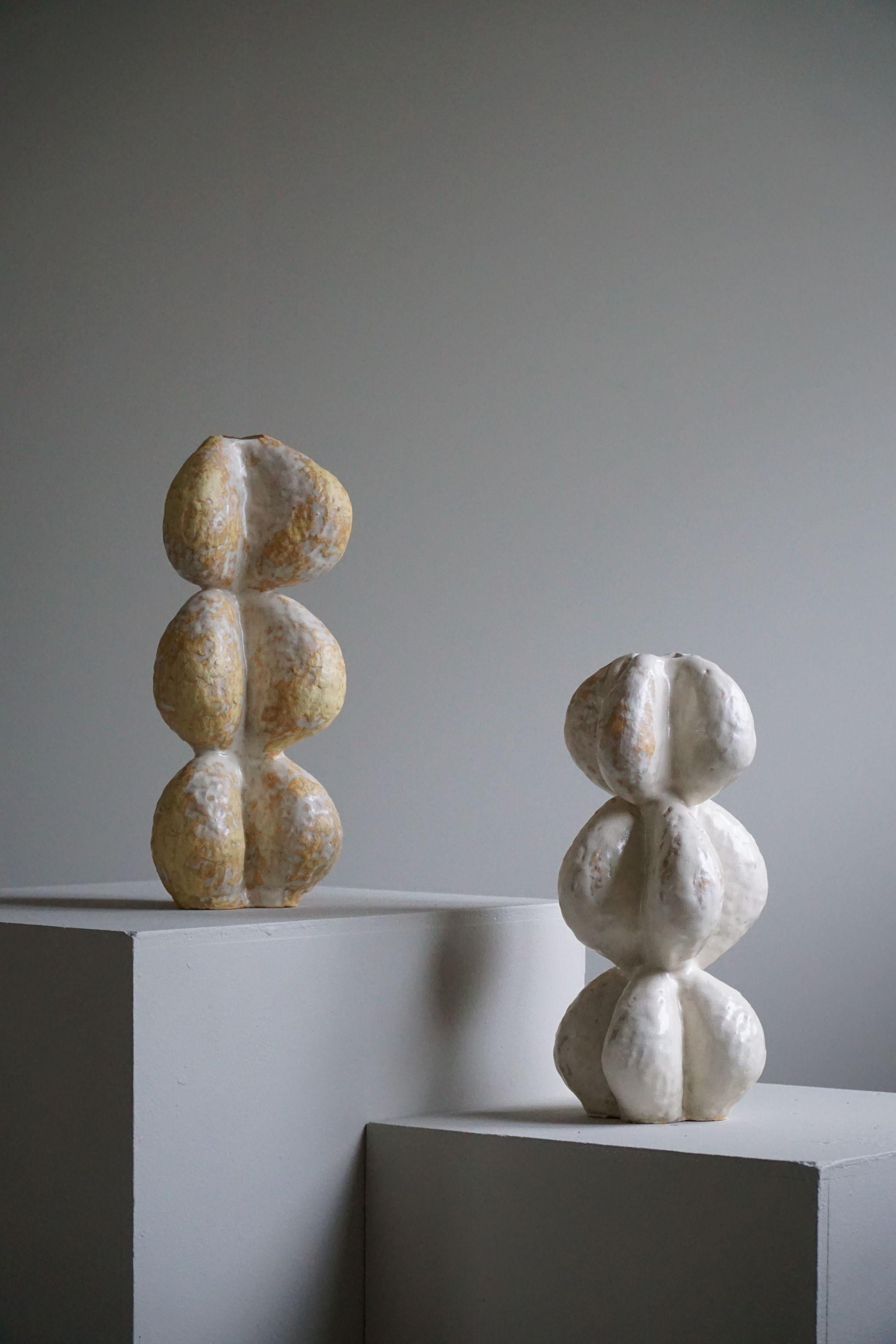 Scandinavian Modern Danish Modern, Ceramic, Stoneware Vase by Danish Artist Ole Victor, 2022
