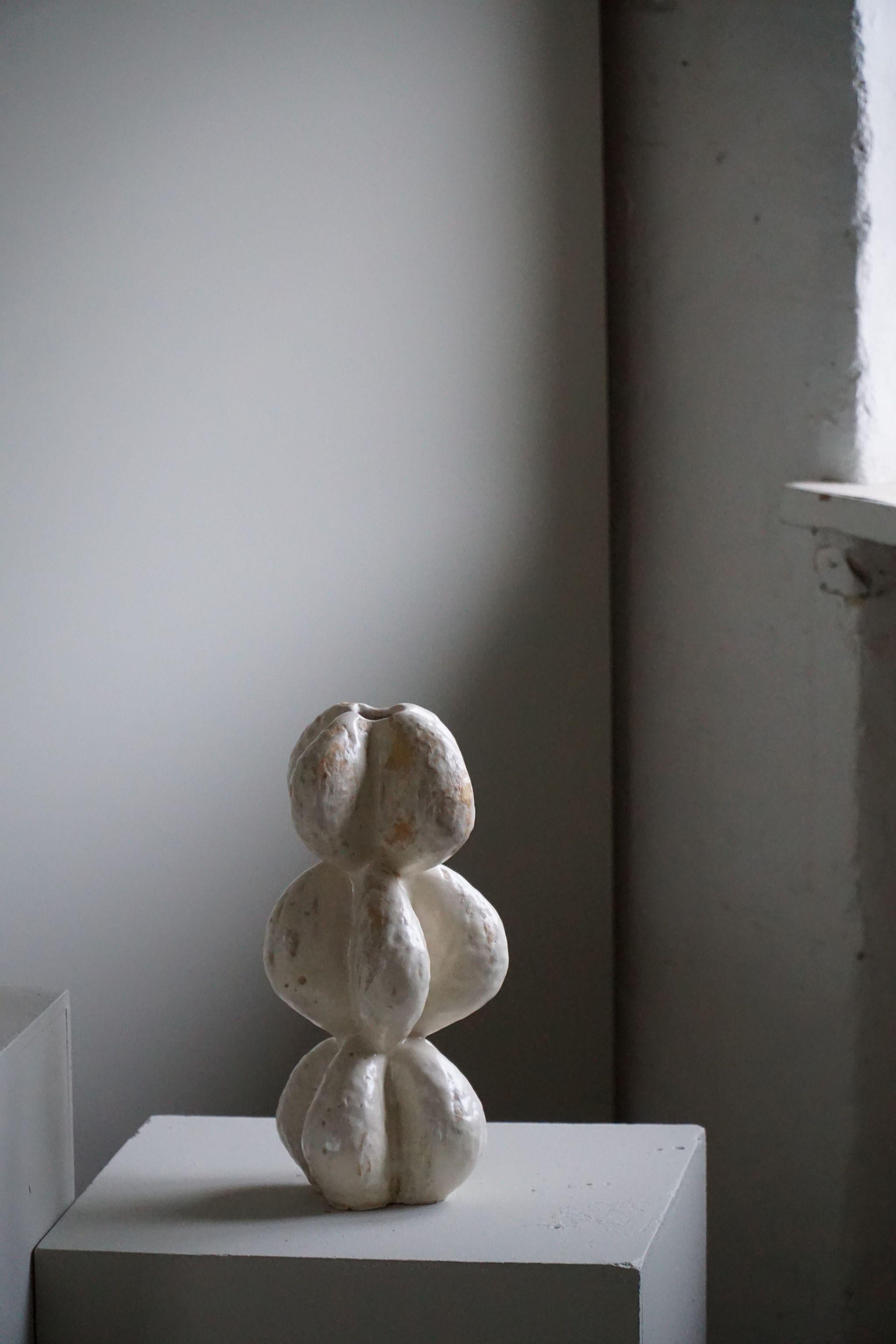 Danish Modern, Ceramic, Stoneware Vase by Danish Artist Ole Victor, 2022 In New Condition In Odense, DK