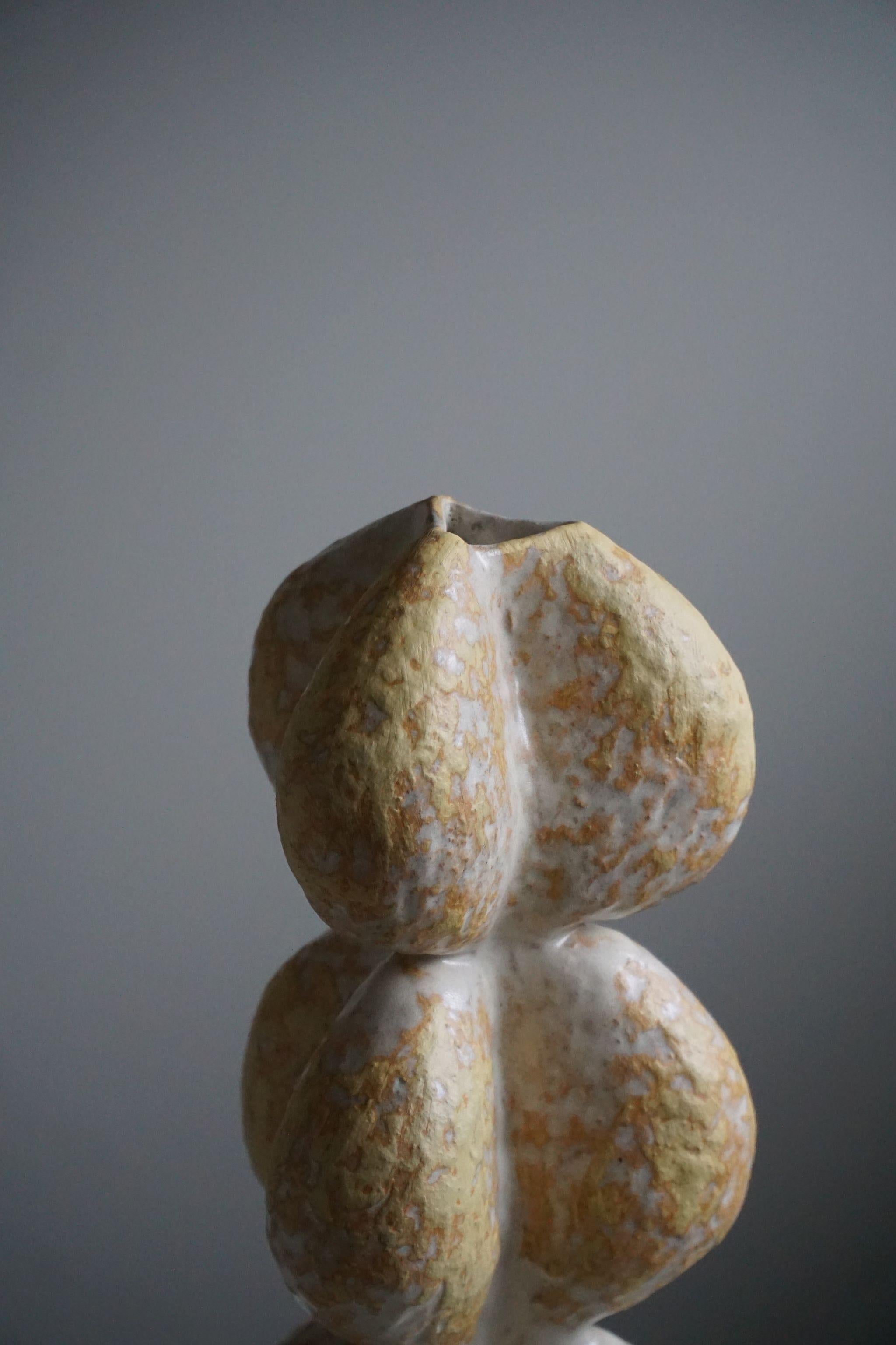 Danish Modern, Ceramic, Stoneware Vase by Danish Artist Ole Victor, 2022 In New Condition In Odense, DK