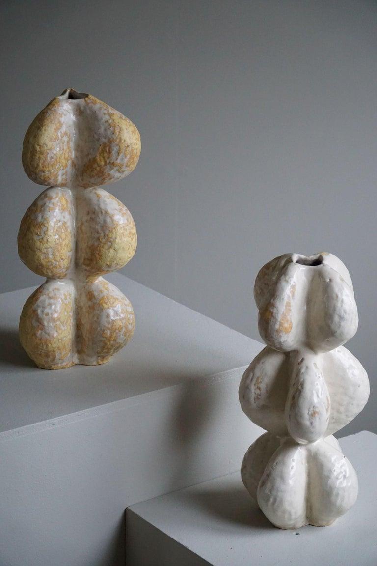 Contemporary Danish Modern, Ceramic, Stoneware Vase by Danish Artist Ole Victor, 2022 For Sale