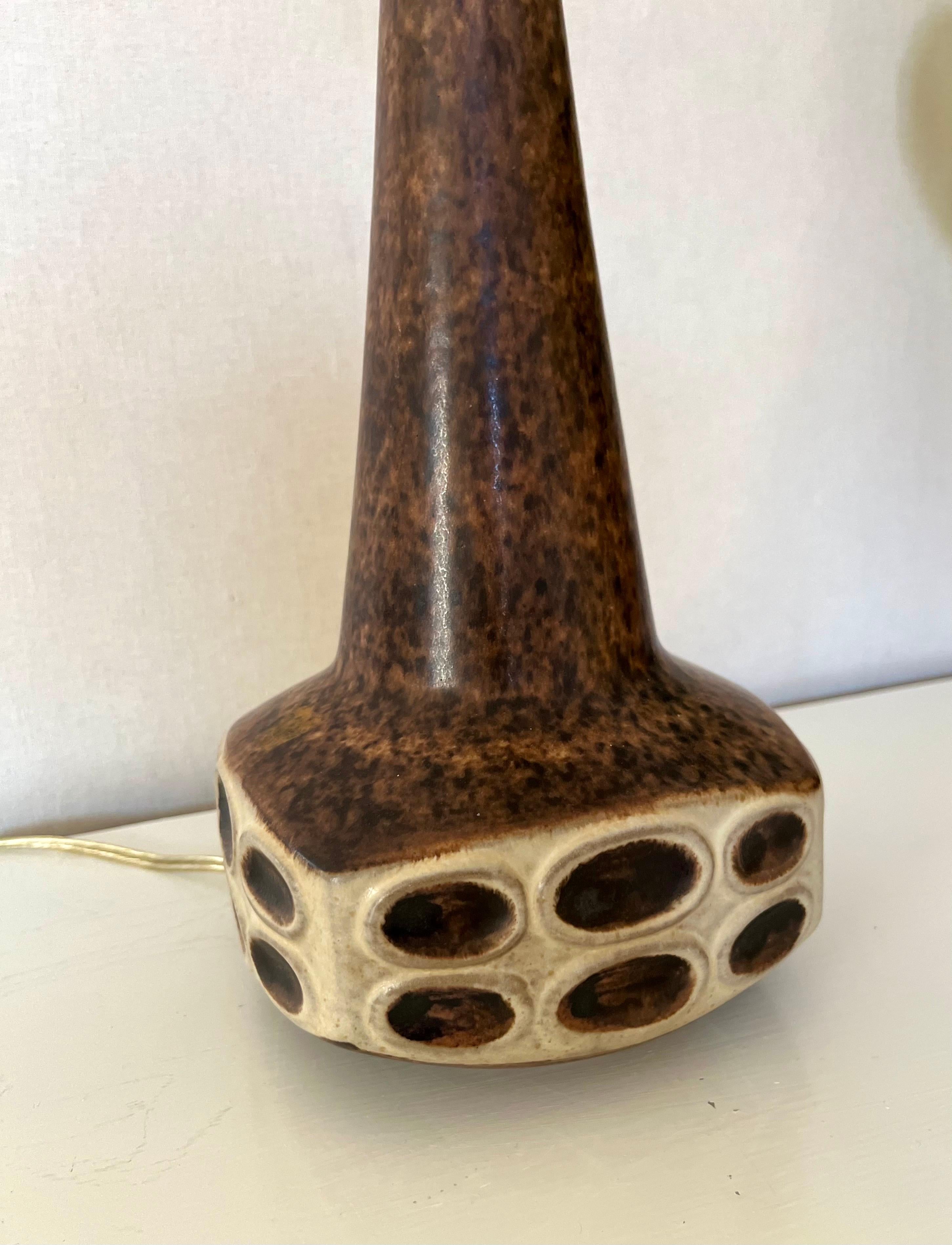 Danish Modern Ceramic Table Lamp by Marianne Starck for Michael Andersen, 1960s In Good Condition For Sale In Frederiksberg C, DK