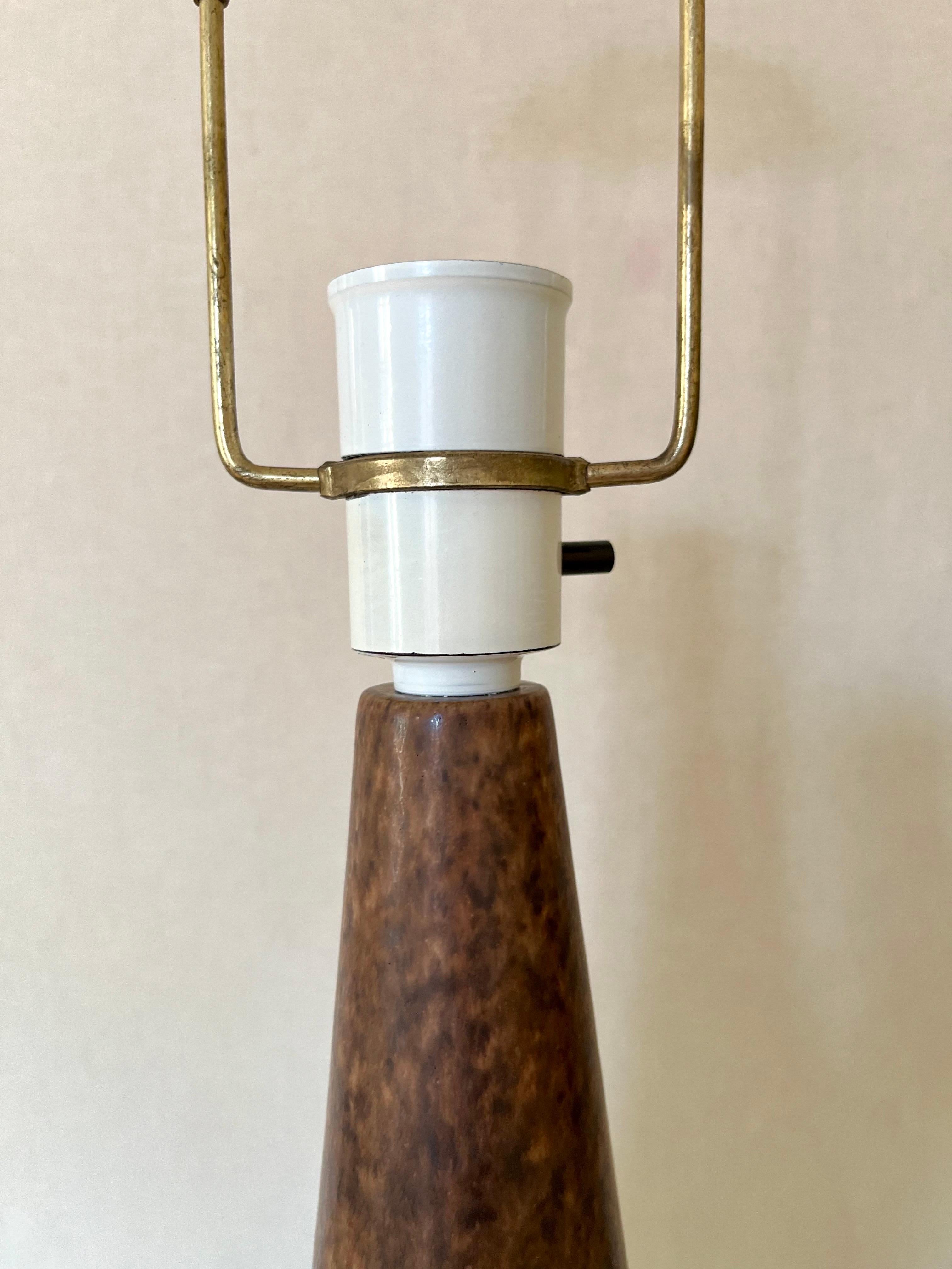 Danish Modern Ceramic Table Lamp by Marianne Starck for Michael Andersen, 1960s For Sale 1