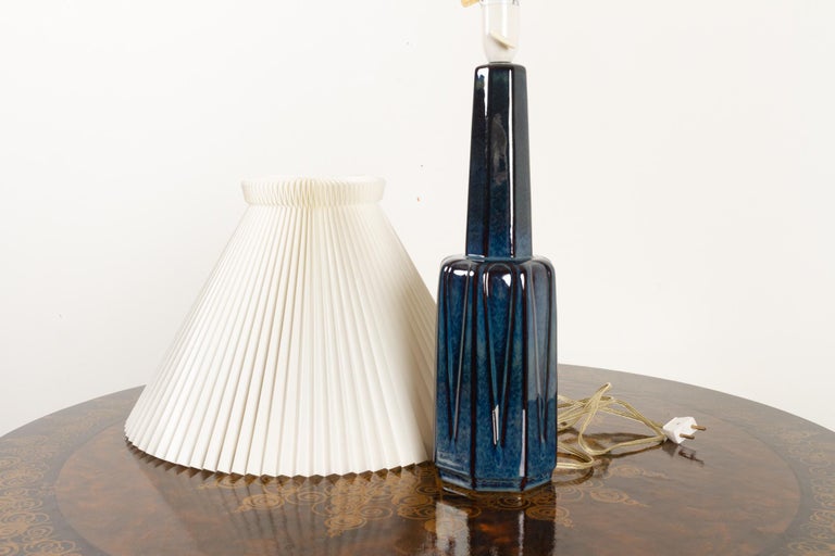 Danish Modern Ceramic Table Lamp by Søholm, 1960s 4