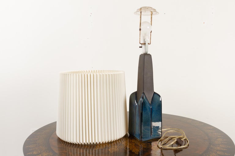 Danish Modern Ceramic Table Lamp by Søholm, 1960s For Sale 4