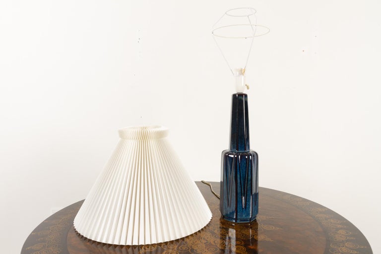 Danish Modern Ceramic Table Lamp by Søholm, 1960s 5