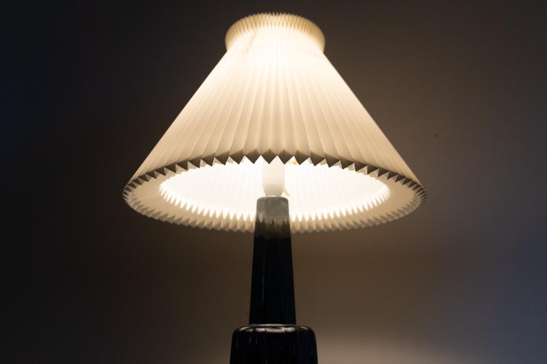 Danish Modern Ceramic Table Lamp by Søholm, 1960s 9