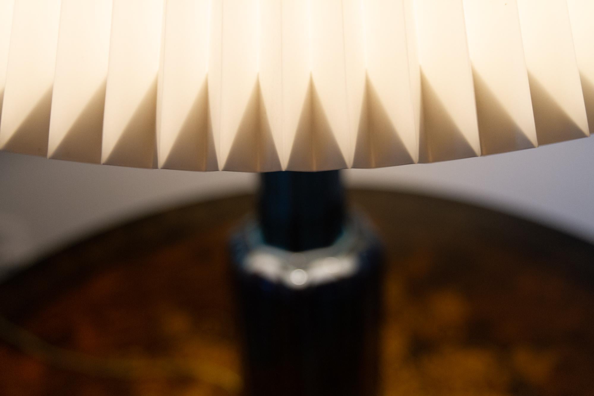 Danish Modern Ceramic Table Lamp by Søholm, 1960s 10