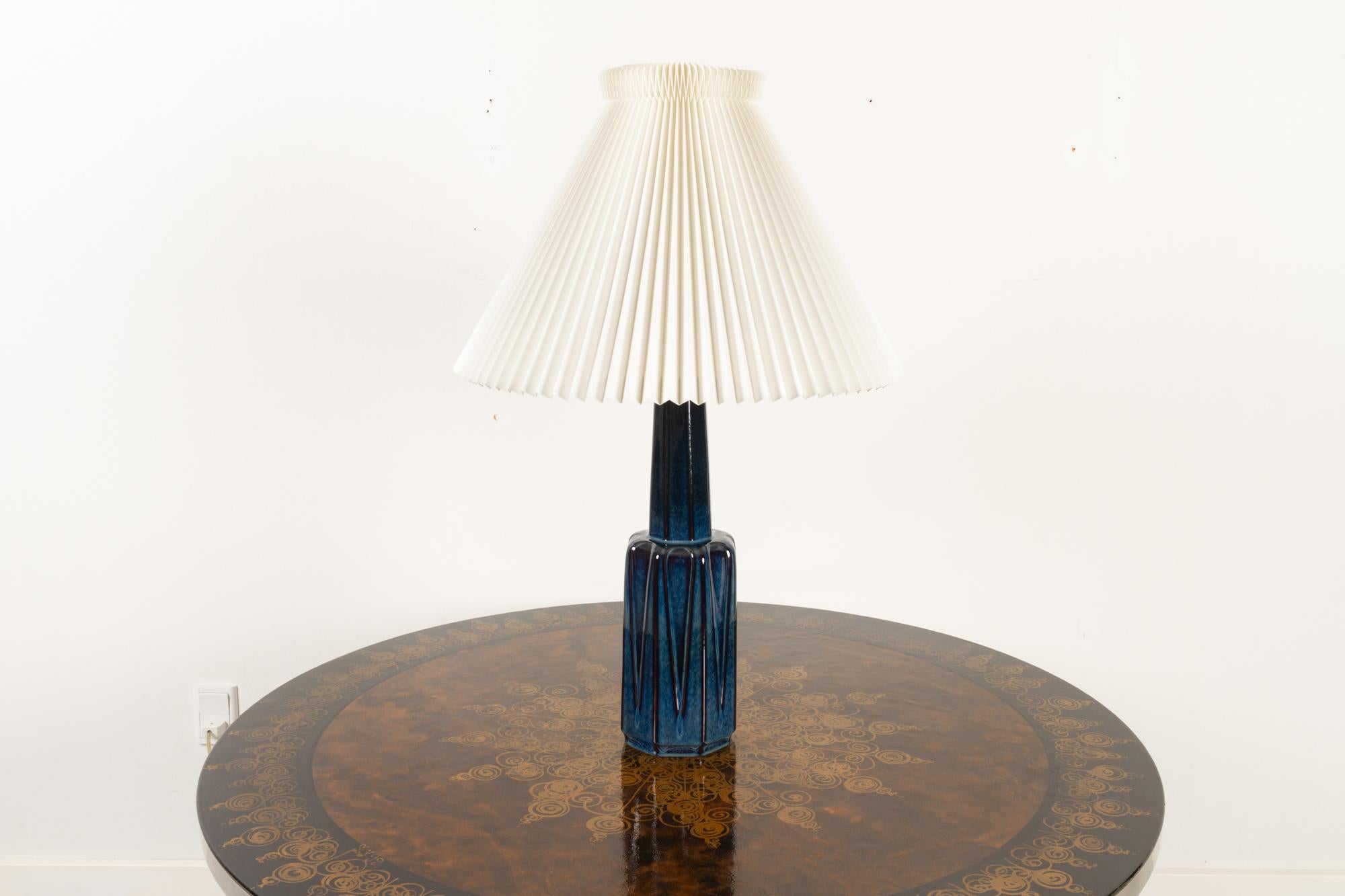 Danish Modern Ceramic Table Lamp by Søholm, 1960s In Good Condition In Asaa, DK