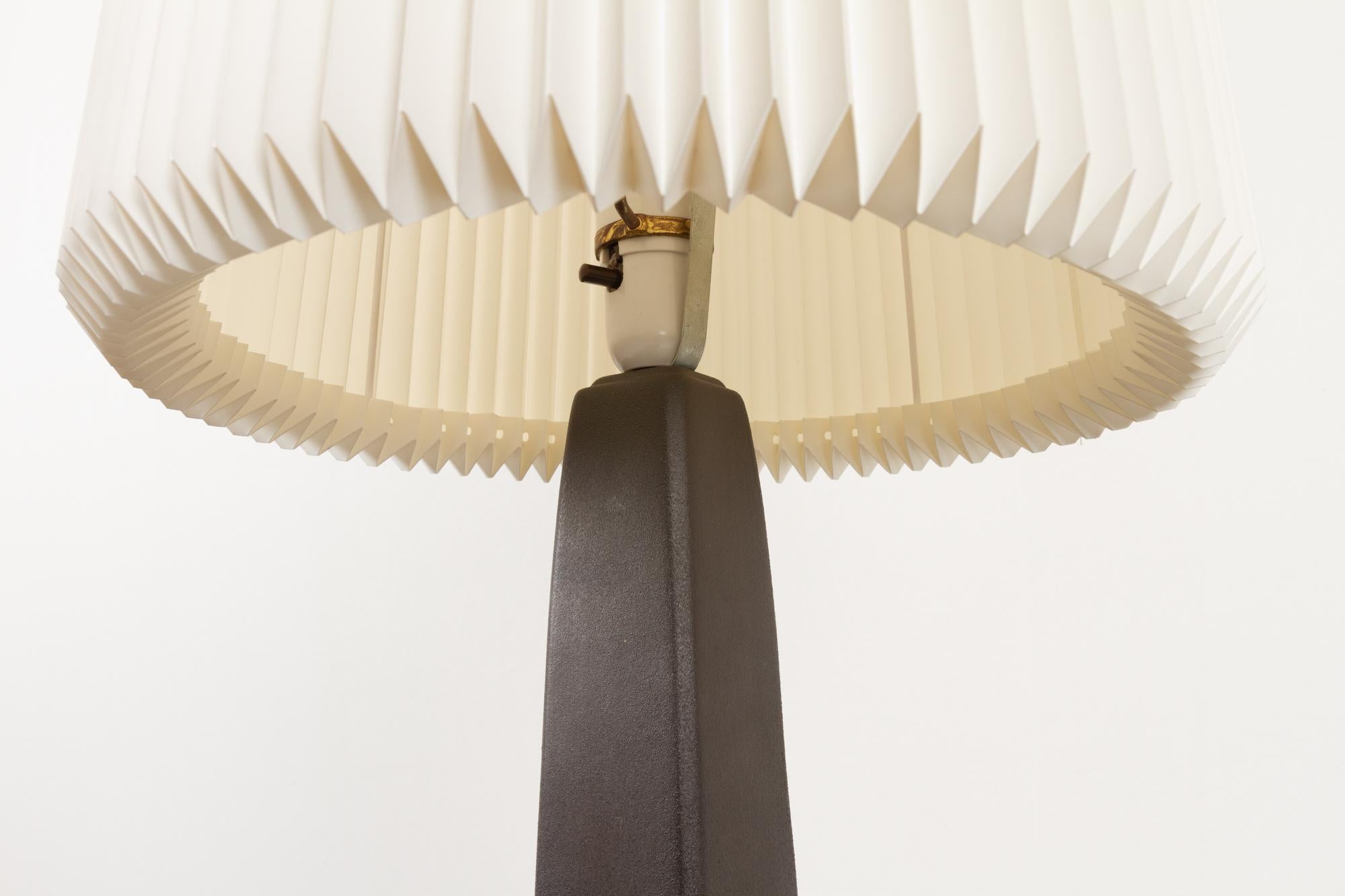 Danish Modern Ceramic Table Lamp by Søholm, 1960s In Good Condition In Asaa, DK