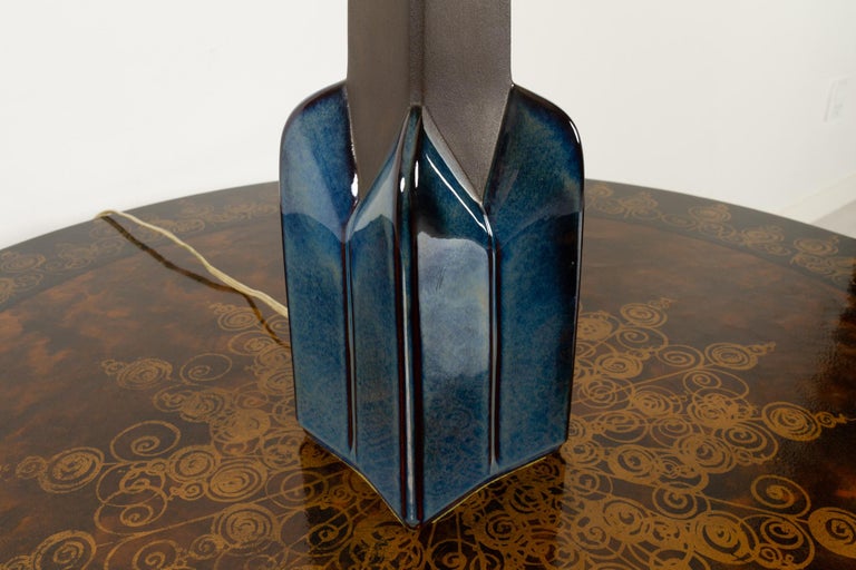 Mid-20th Century Danish Modern Ceramic Table Lamp by Søholm, 1960s For Sale