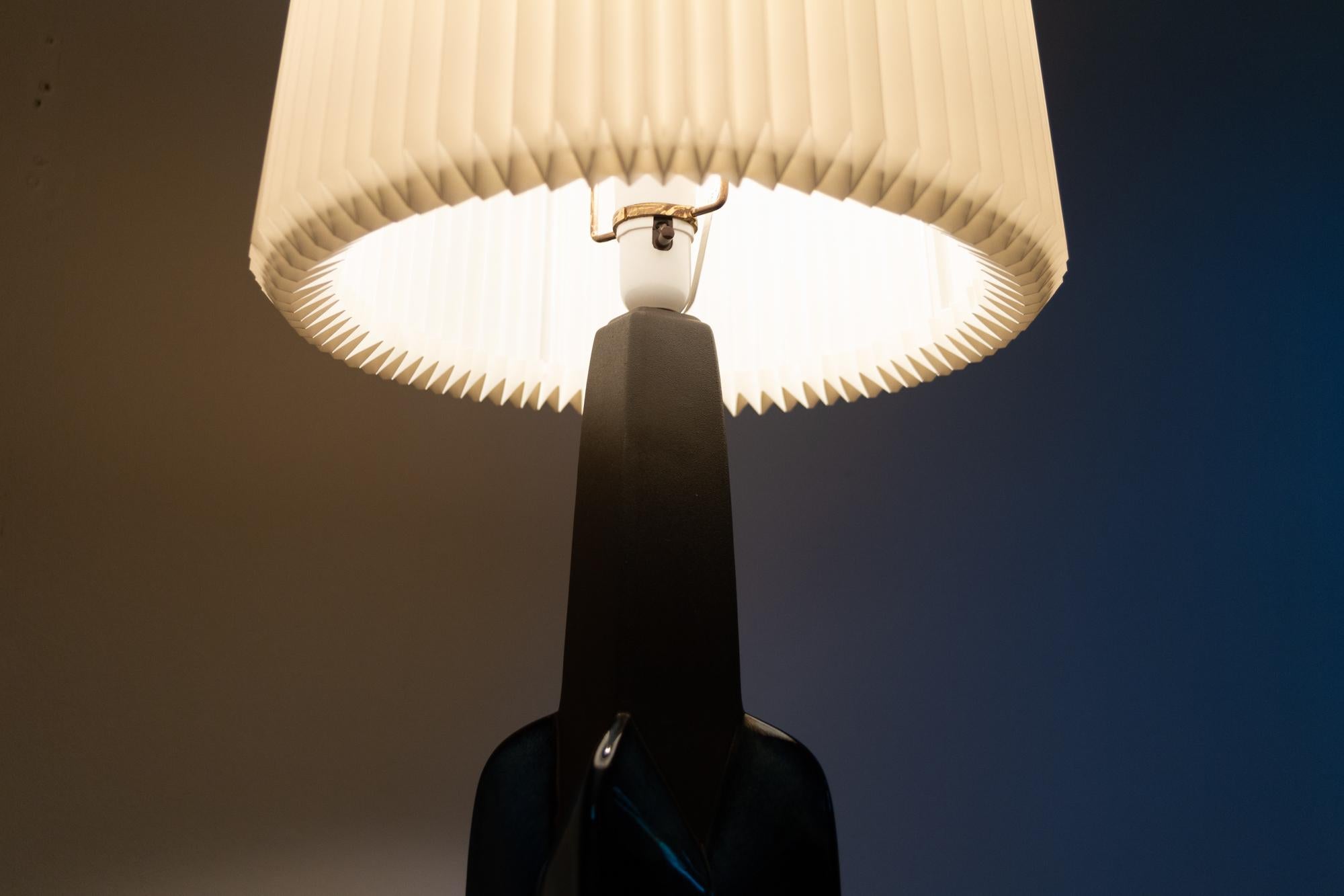 Danish Modern Ceramic Table Lamp by Søholm, 1960s 3