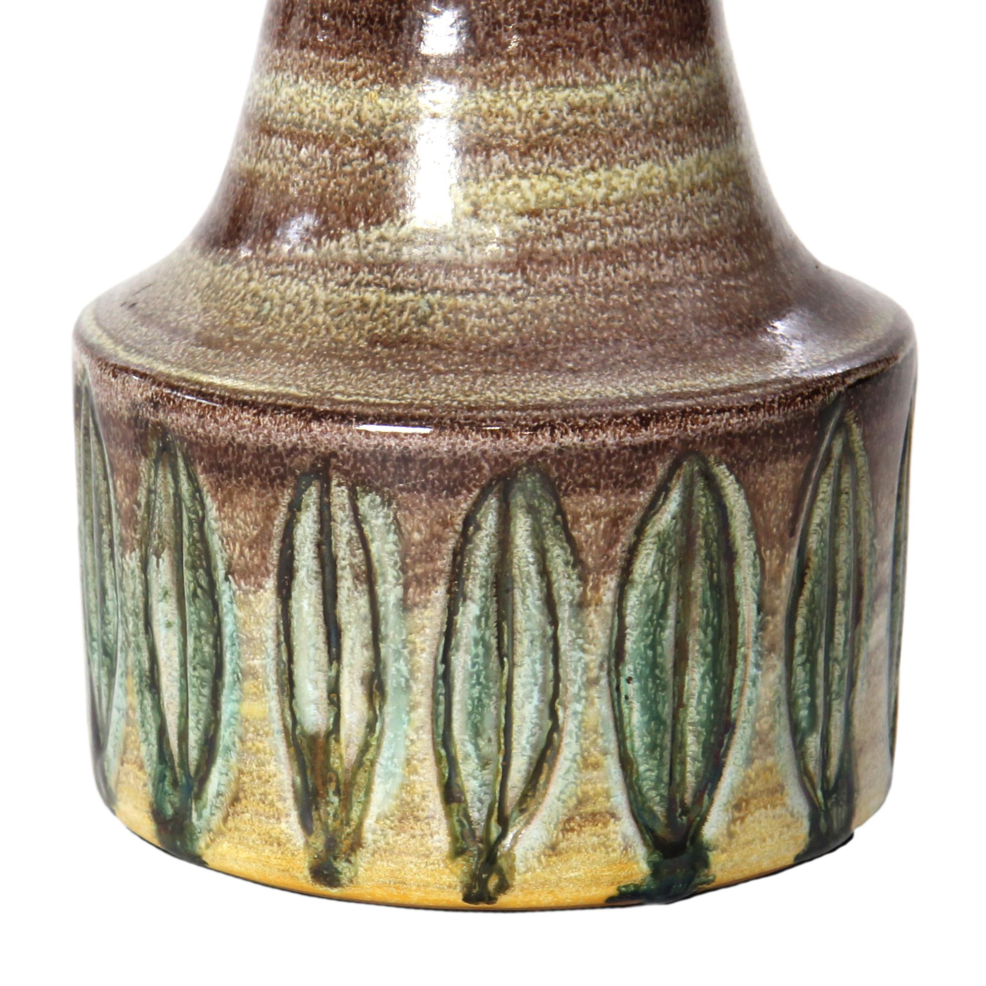 Dänische moderne Keramik-Tischlampe im Zustand „Gut“ im Angebot in Sagaponack, NY