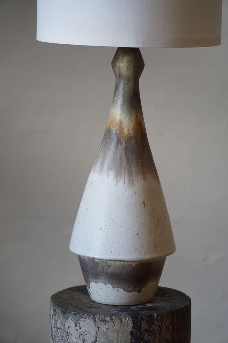 Lampe Avion Vintage 60s – Céramique Bleue – Abat-jour Forme Avion – E14
