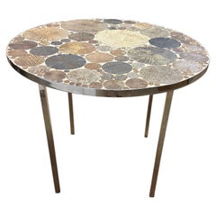 Danish Modern Ceramic Tile Top Dining Table by Poul H. Poulsen, Denmark, 1970s
