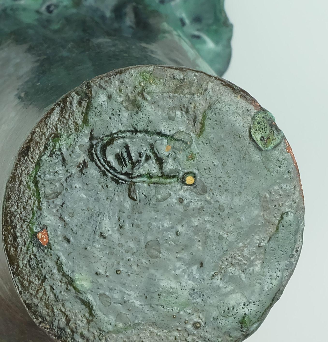 vaso moderno danese in ceramica ciotola studio pottery conny walther denmark anni '60-'70 in vendita 4