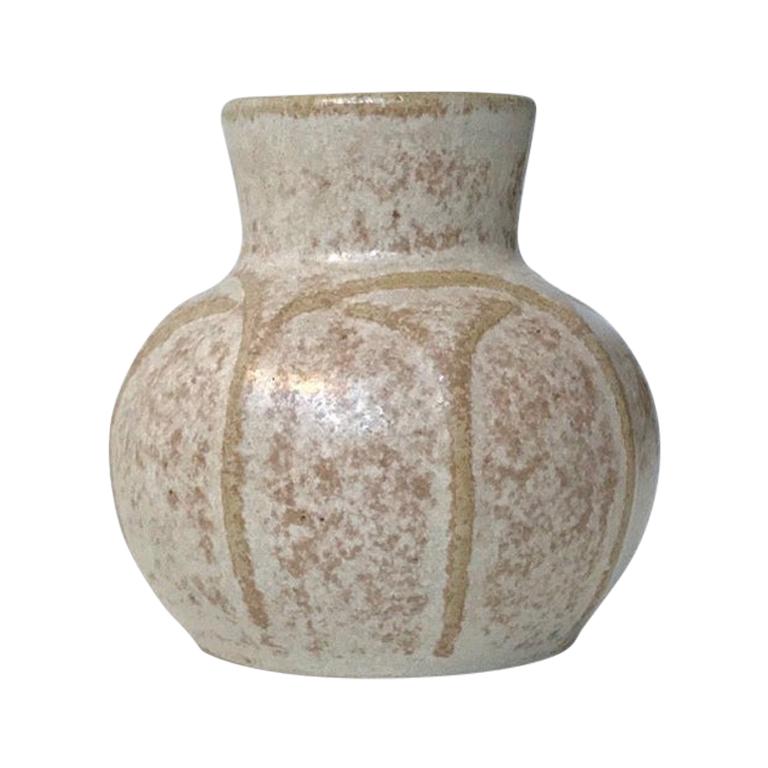 Danish Modern Ceramic Vase by Eva Sjögren for L. Hjorth, 1950s For Sale