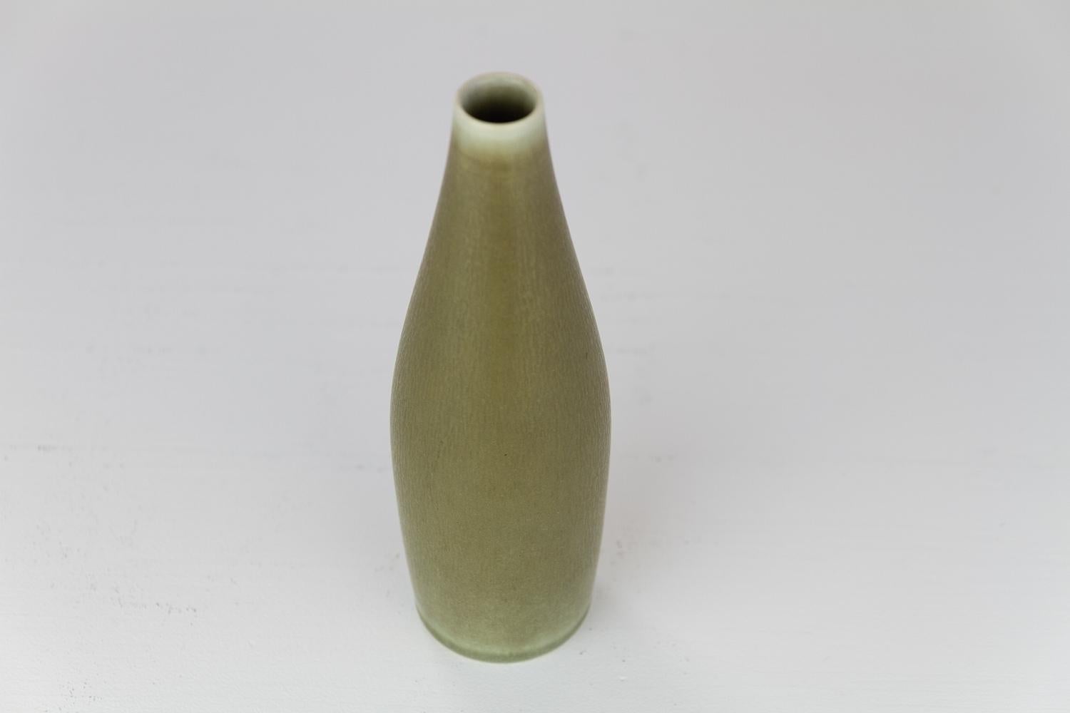 Danish Modern Ceramic Vase by Per Linnemann-Schmidt for Palshus, 1960s. For Sale 7
