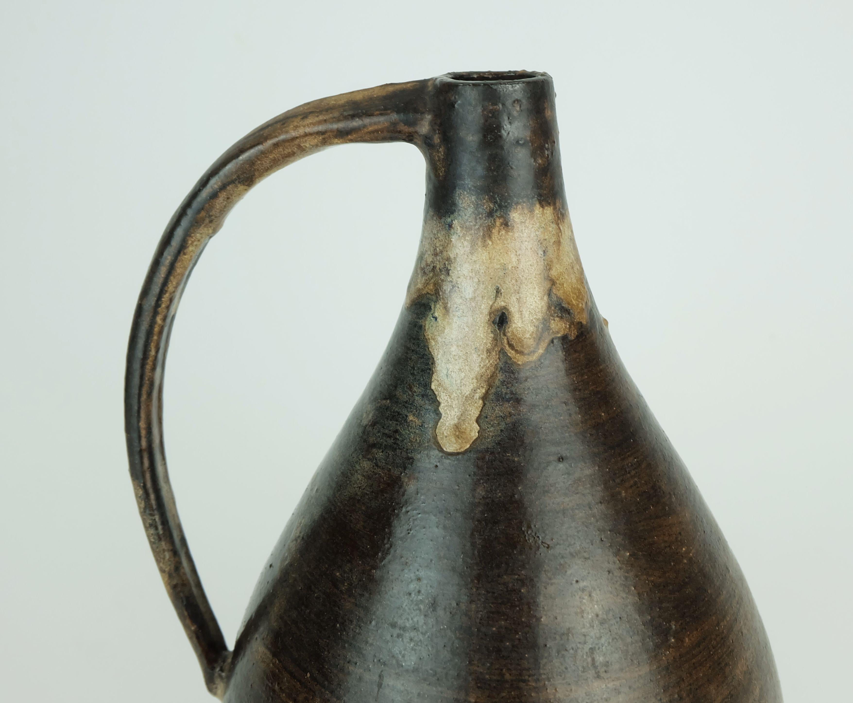 Ceramica vaso moderno danese in ceramica studio pottery conny walther danimarca 1960s 70s in vendita